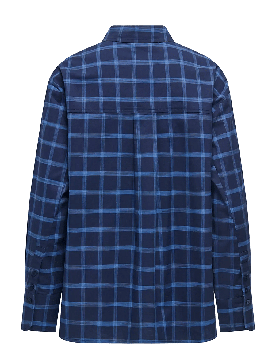 ONLY - ONLTEA L/S SHIRT WVN - pikkade varrukatega särgid - night sky - 2