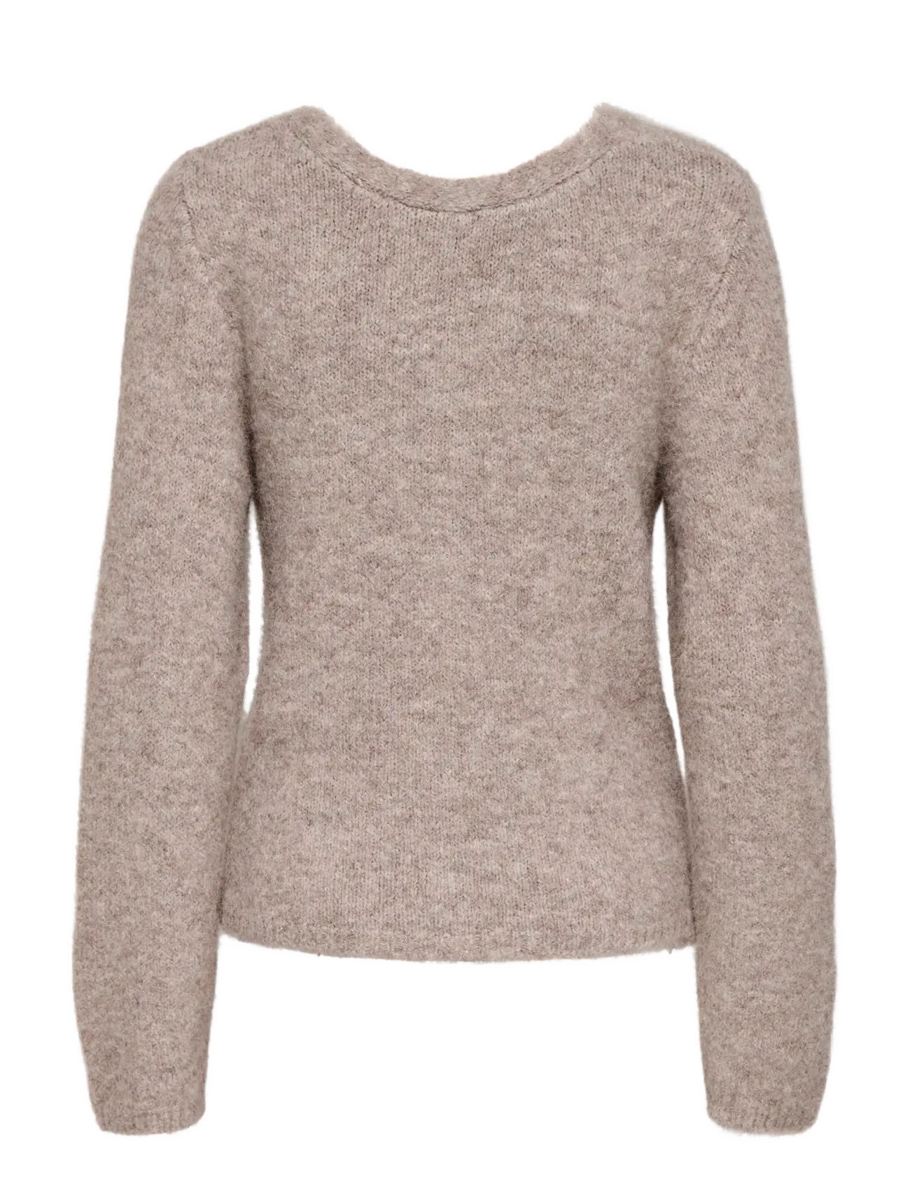 ONLY - ONLZAGGIE LIFE LS V-NECK REVERSIB EX KNT - humus - 2