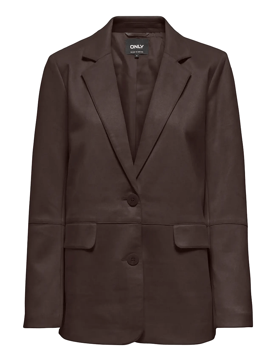 ONLY - ONLDIANE FAUX SUEDE BLAZER CC OTW - Üherealised pintsakud - coffee bean - 0