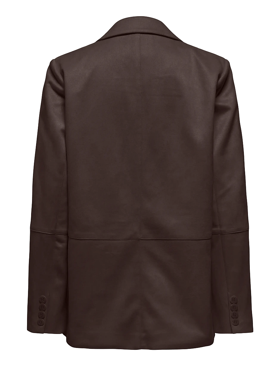ONLY - ONLDIANE FAUX SUEDE BLAZER CC OTW - Üherealised pintsakud - coffee bean - 1