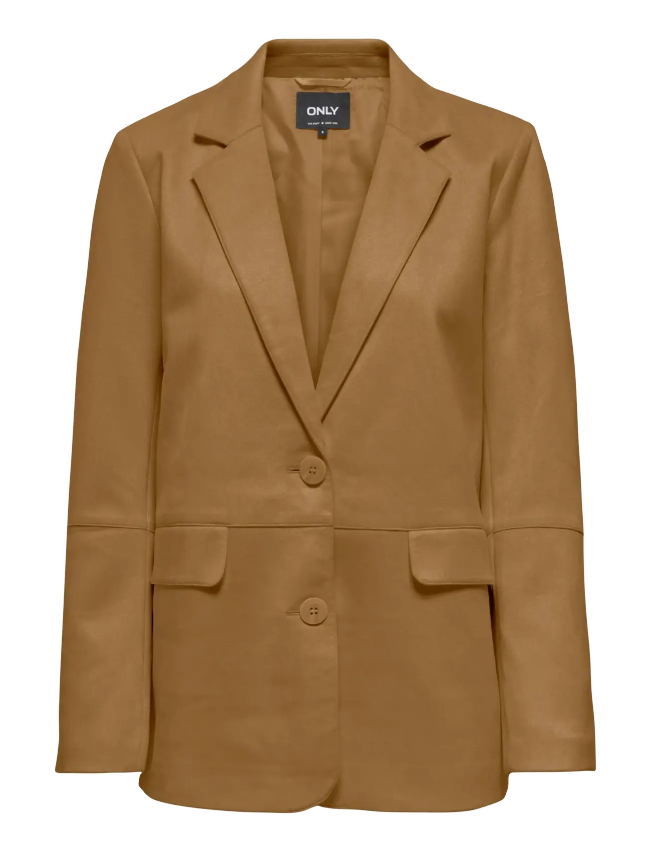 ONLY Onldiane Faux Suede Blazer Cc Otw, L, Blazer, Braun - Single Breasted Frauen