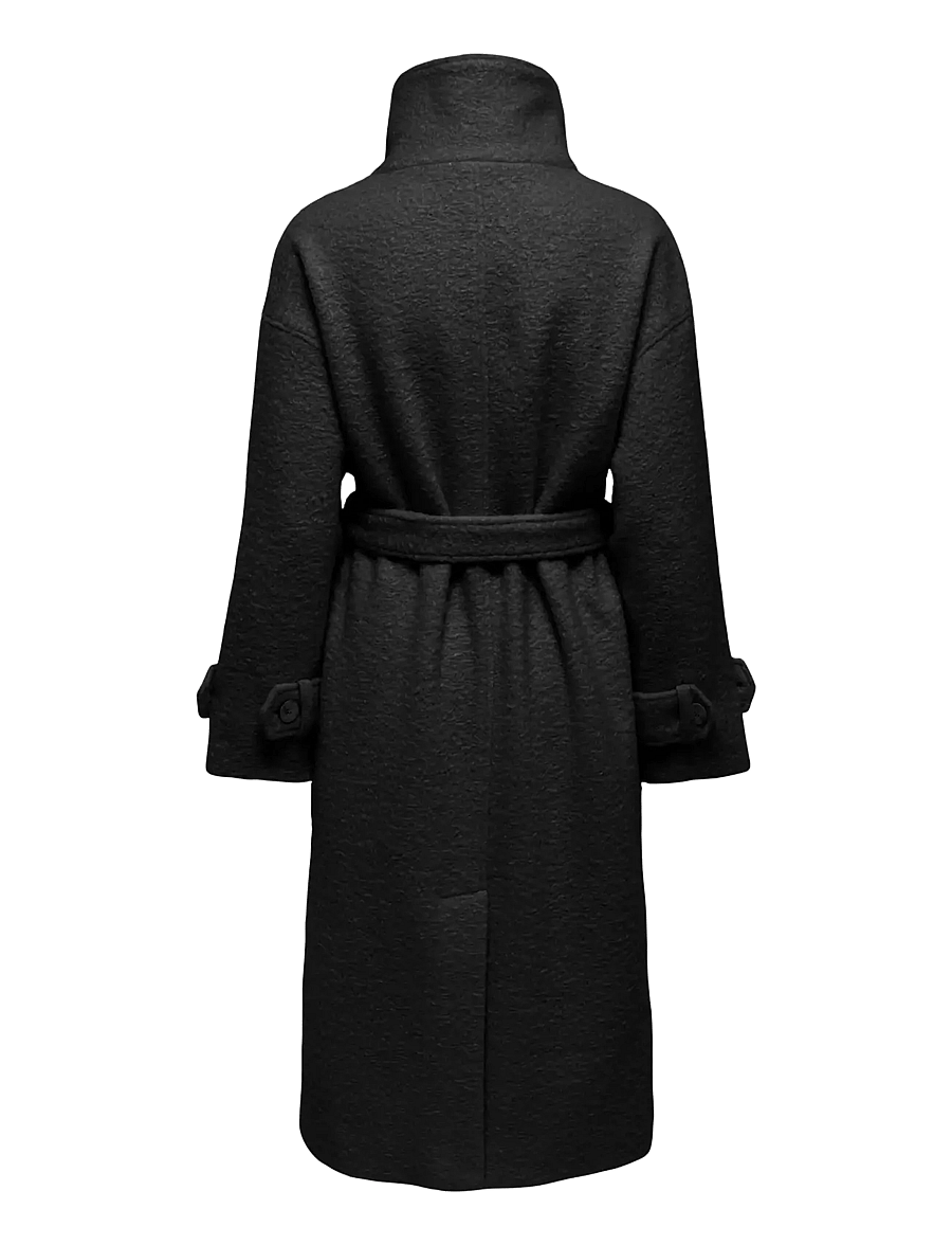 ONLY - ONLBRANDY HIGH NECK COAT OTW - coats - black - 1