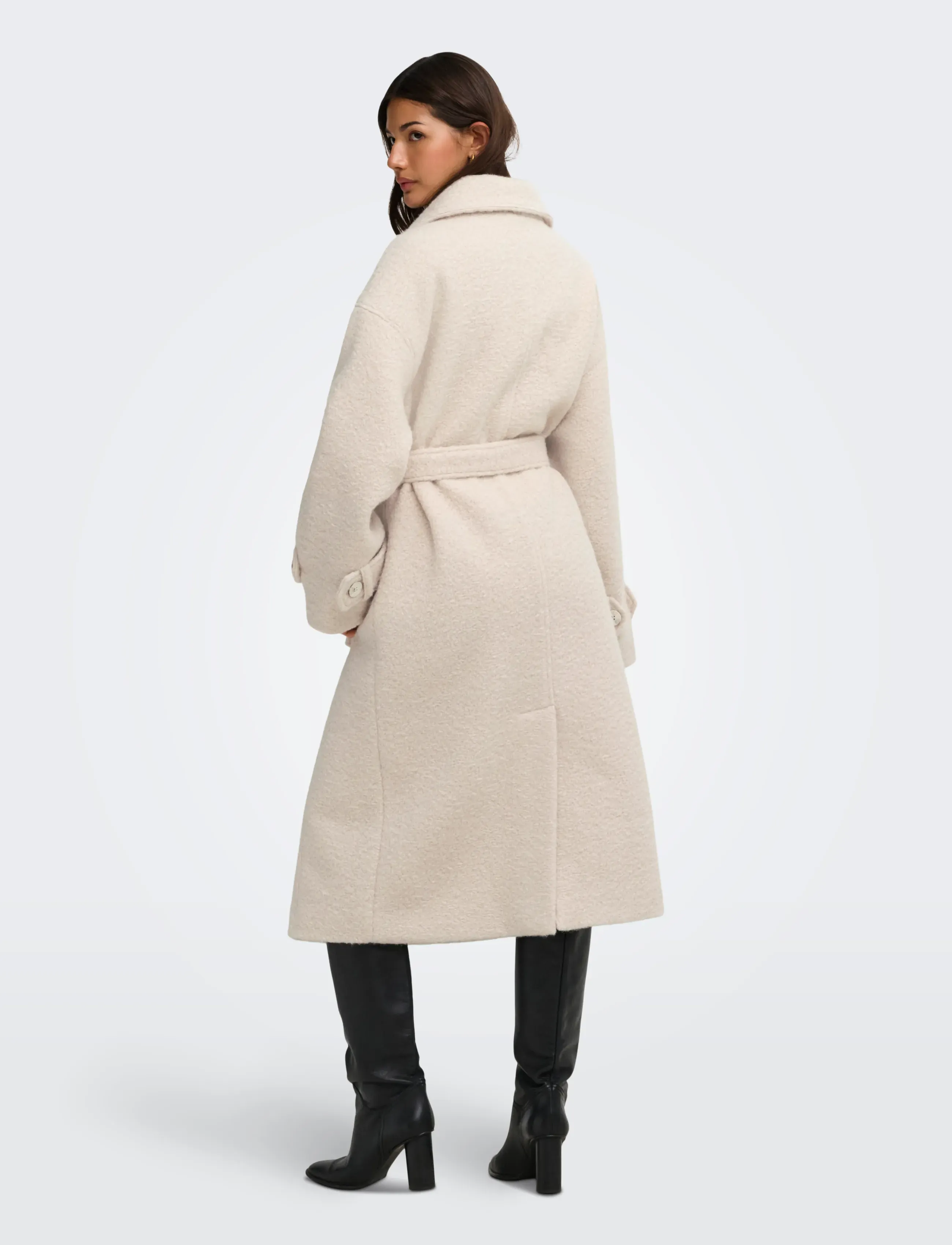 ONLY - ONLBRANDY HIGH NECK COAT OTW - Üleriided - pumice stone - 3