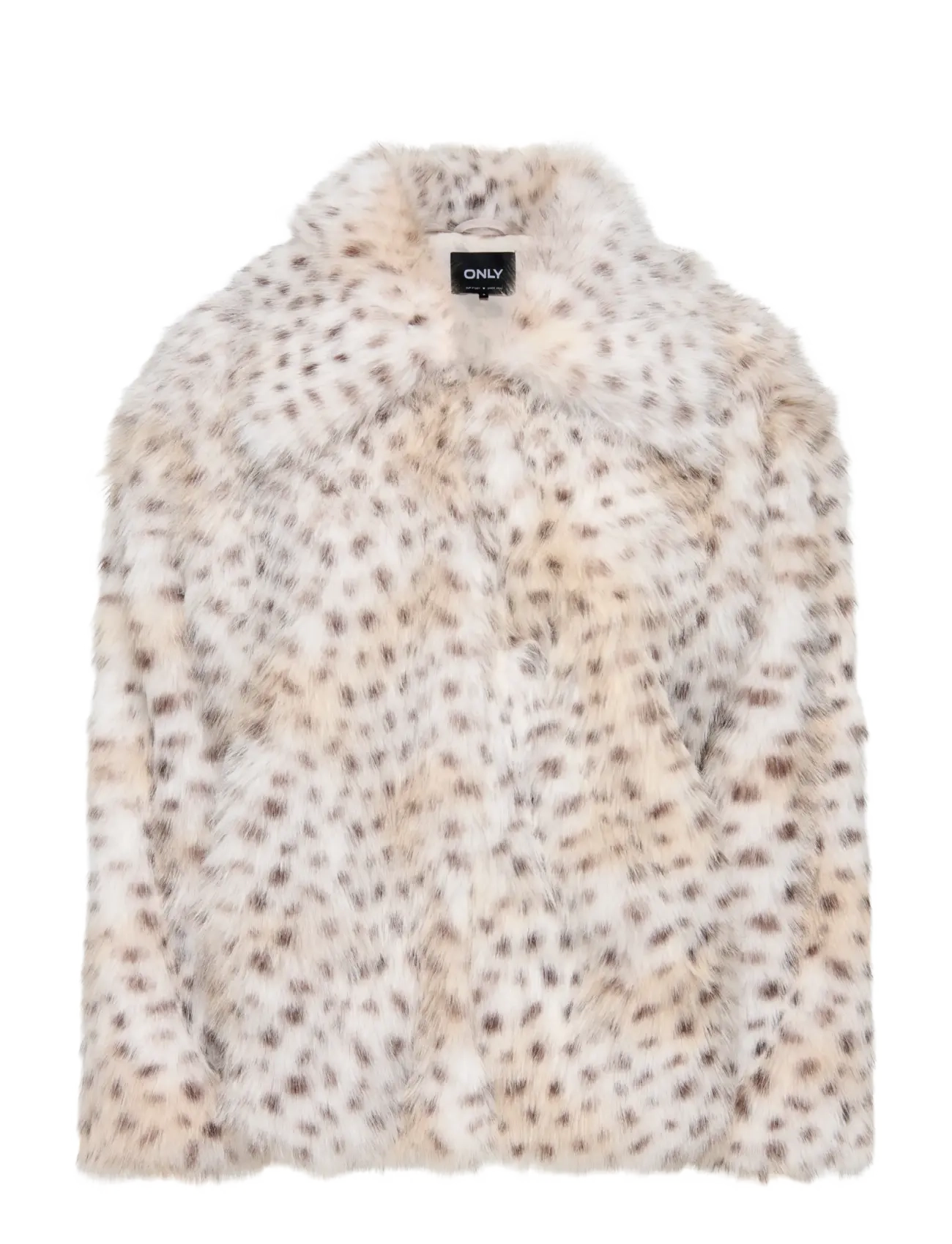 ONLY ONLJADE ANIMAL FUR JACKET OTW - Jakker & Frakker - PUMICE STONE / cream