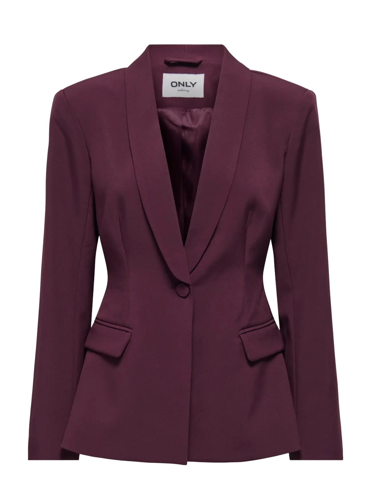ONLY ONLASTRID L/S SCULPTURE BLAZER CC TLR - Üherealised pintsakud - WINETASTING / burgundy