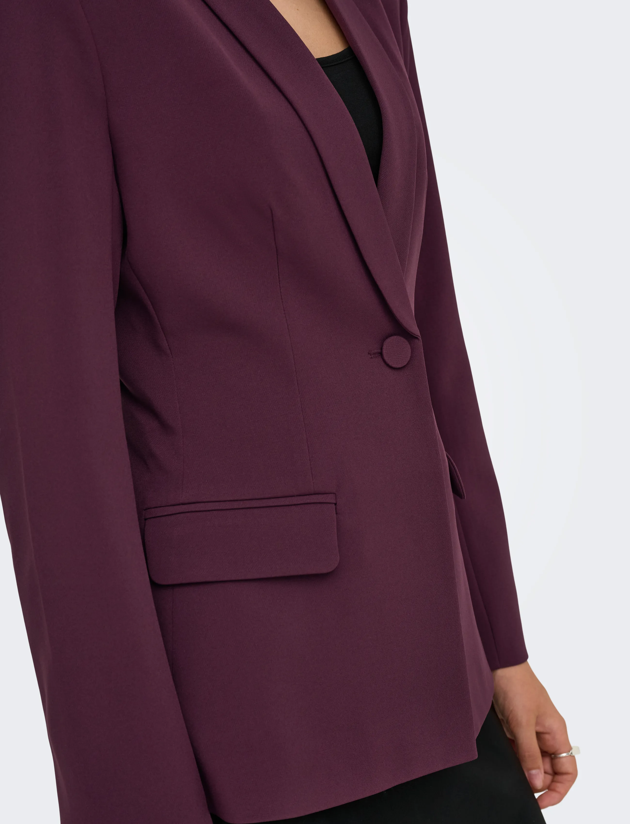 ONLY - ONLASTRID L/S SCULPTURE BLAZER CC TLR - winetasting - 5