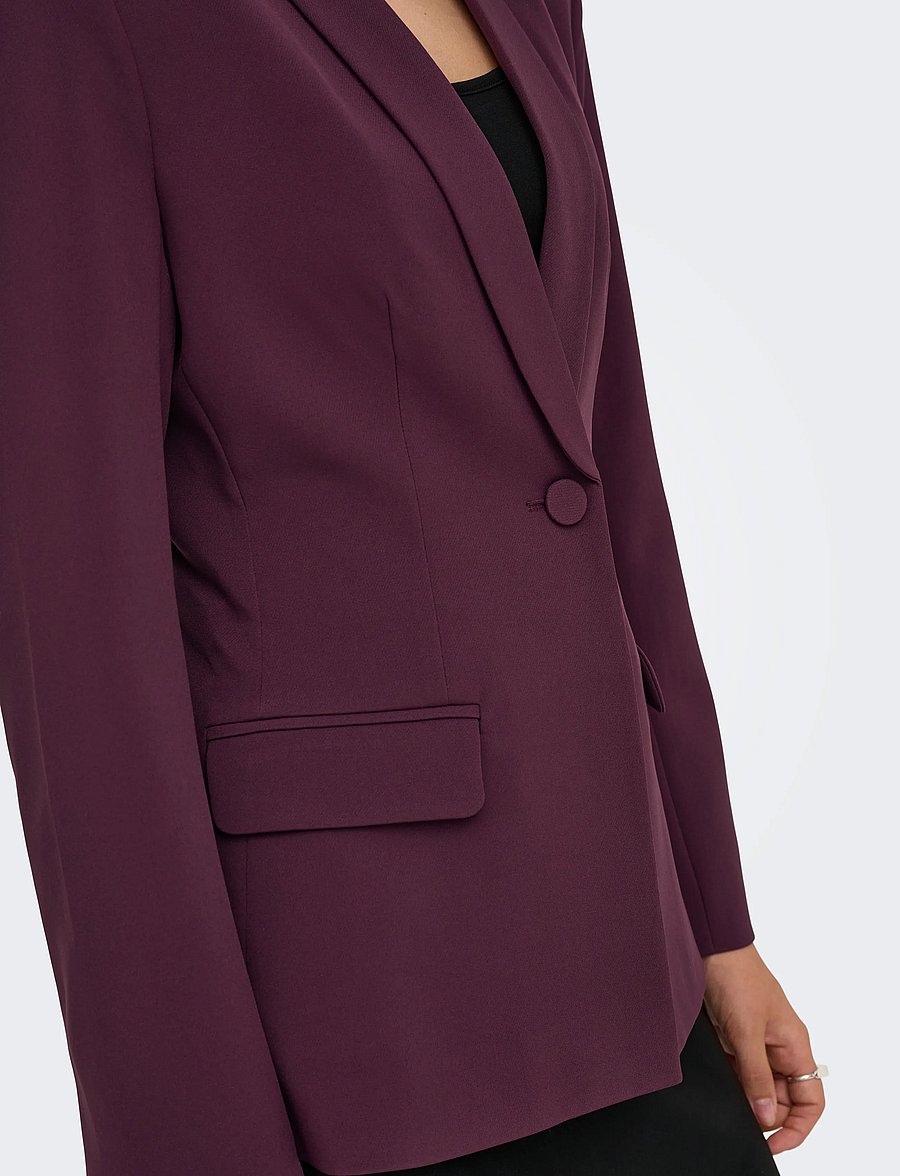 ONLY - ONLASTRID L/S SCULPTURE BLAZER CC TLR - winetasting - 5