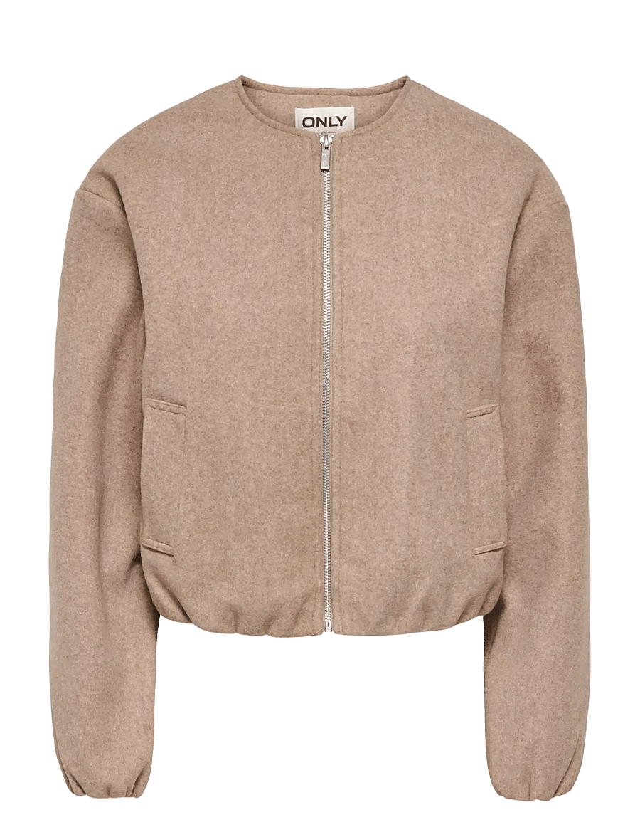 ONLY - ONLTRILLION L/S BALLOON BOMBER PNT NOOS - bomberjacken - mocha meringue - 1