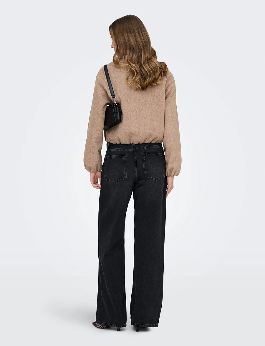 ONLY - ONLTRILLION L/S BALLOON BOMBER PNT NOOS - bomberjacken - mocha meringue - 3