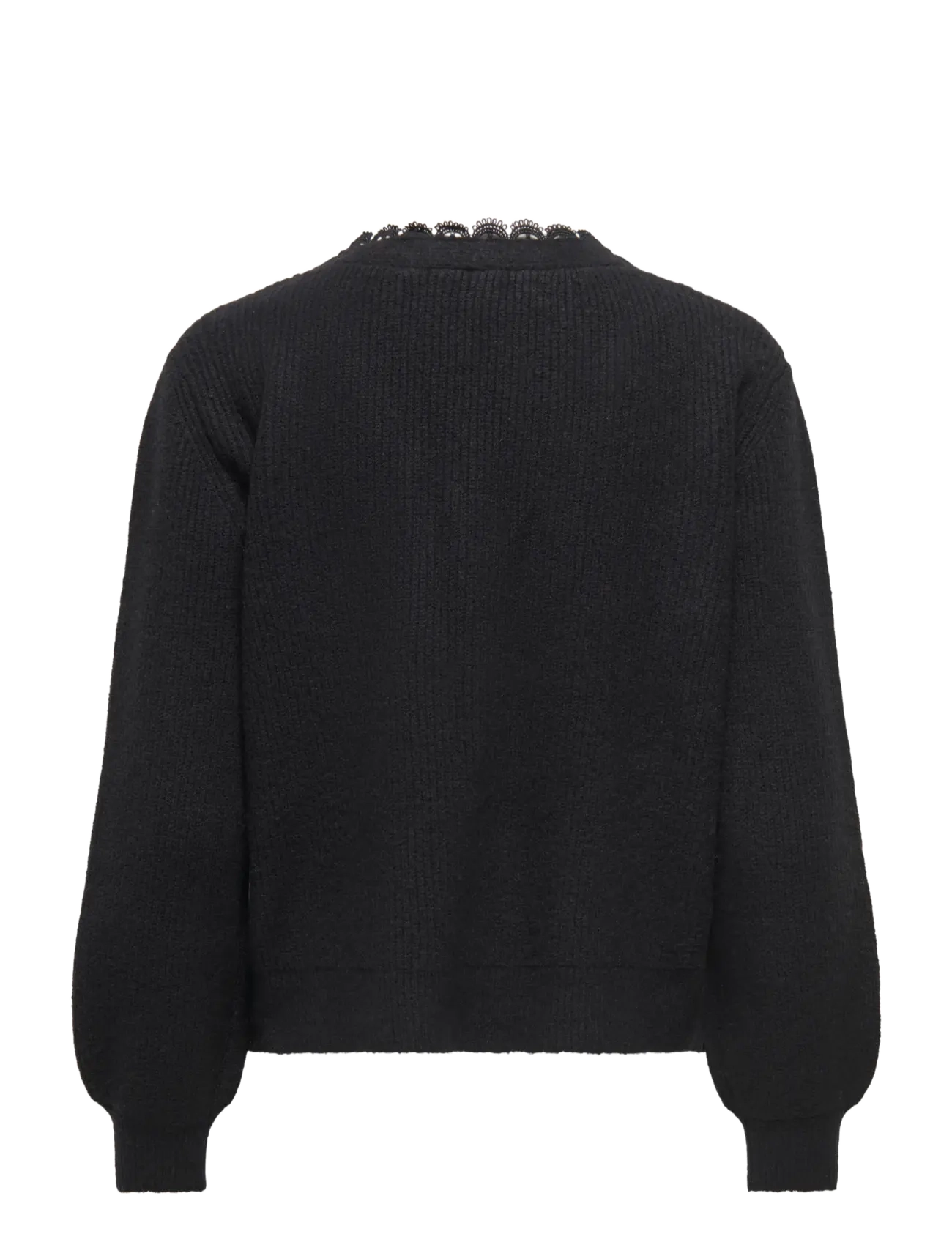 ONLY - ONLSIA LS V-NECK WOVEN CARDI CS KNT - black - 2