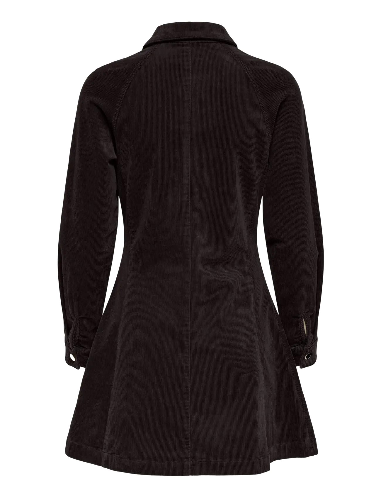 ONLY - ONLZEVA L/S SHORT CORD DRESS CC PNT - skjortekjoler - chocolate torte - 1
