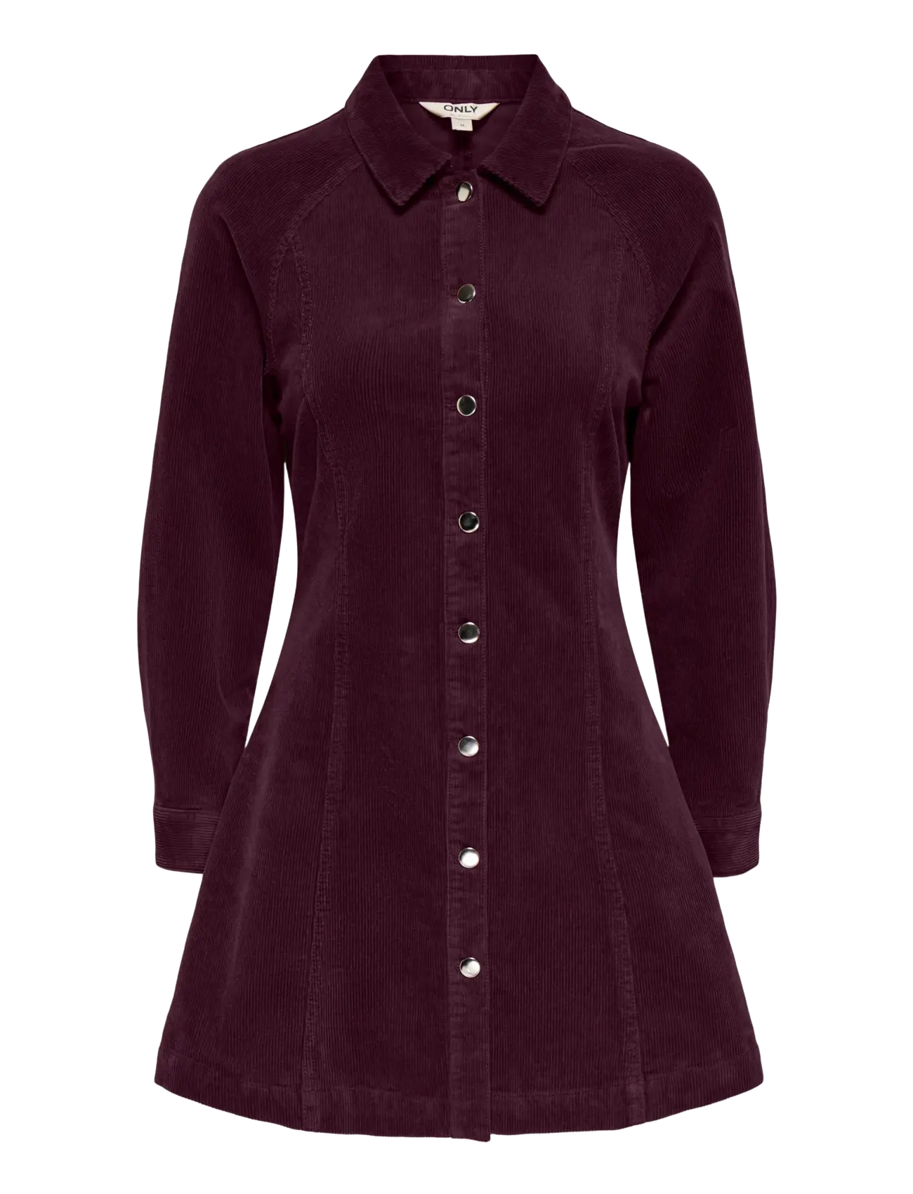 ONLY ONLZEVA L/S SHORT CORD DRESS CC PNT - Kleidid - FIG / burgundy