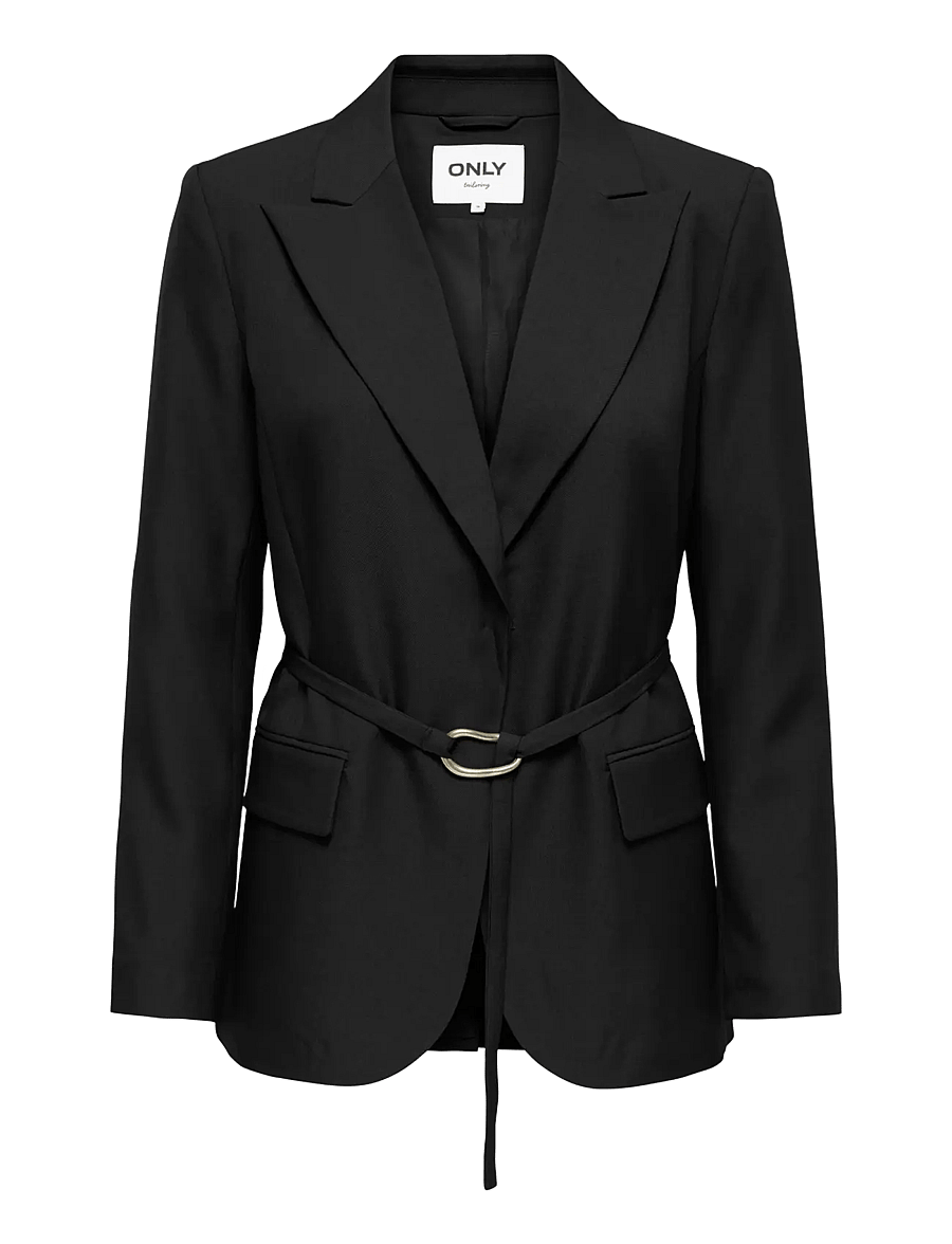 ONLY - ONLLINDA L/S BELT BLAZER CC TLR - vööga pintsakud - black - 0