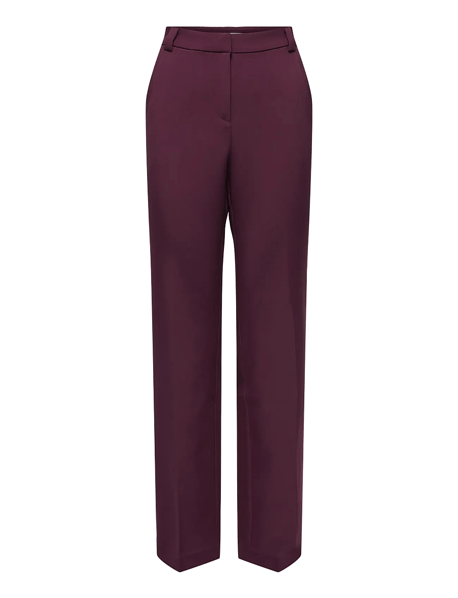 ONLY - ONLASTRID HW FLARED PANT CC TLR - utsvängda byxor - winetasting - 1