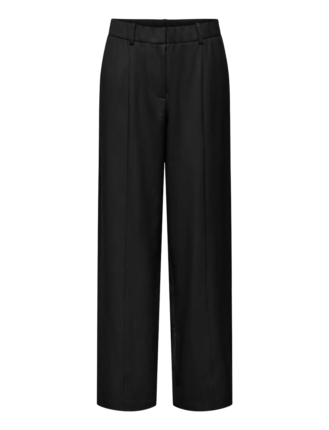 ONLY ONLLINDA MW WIDE PANT CC TLR - Occasionwear - BLACK / black