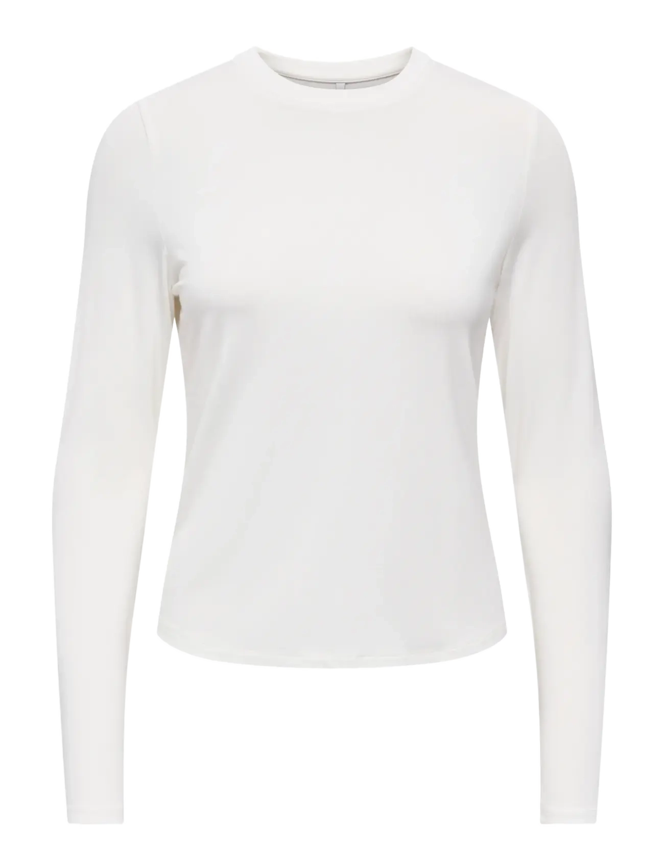 ONLY - ONLBAMBOO L/S O-NECK TOP JRS - cloud dancer - 1