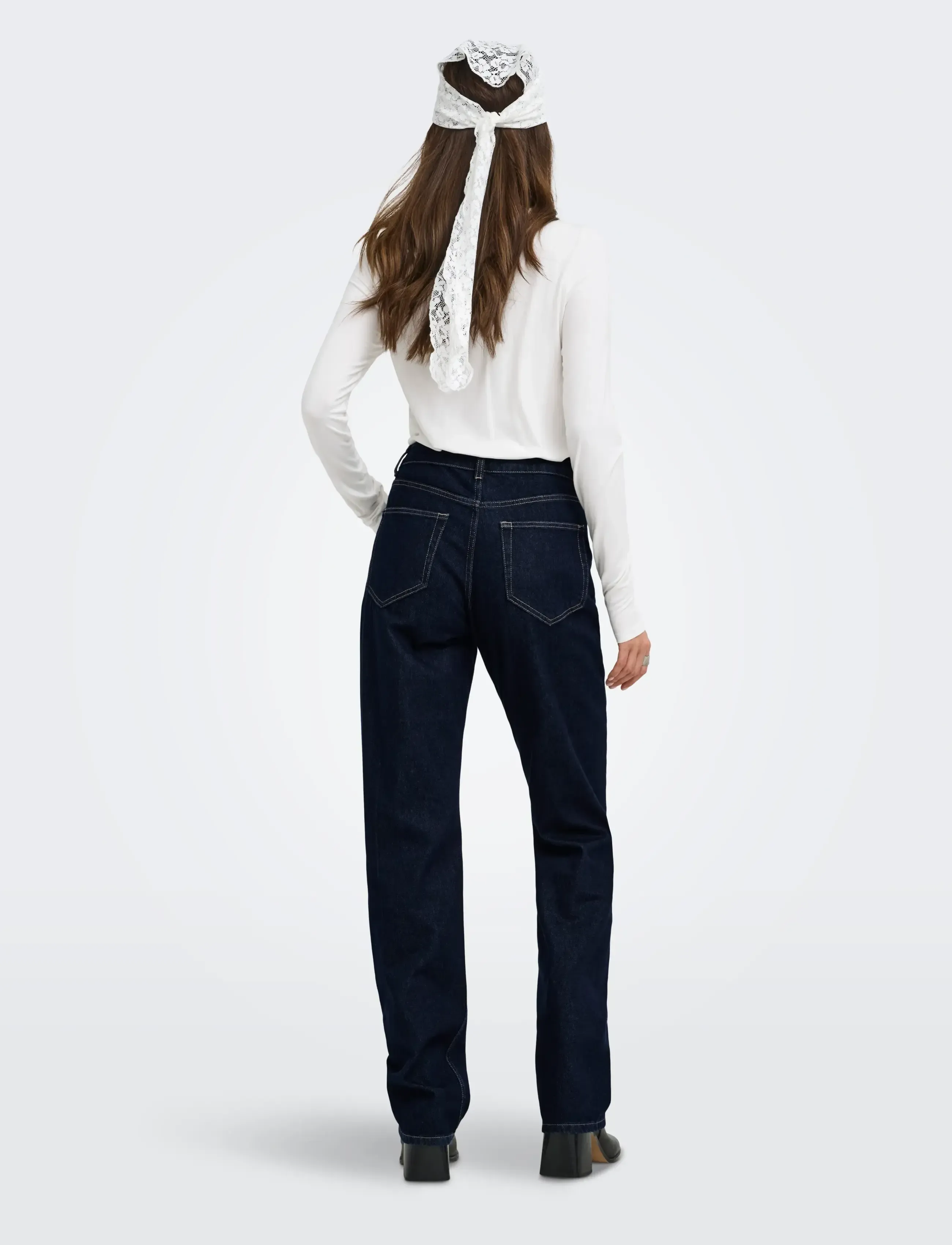 ONLY - ONLBAMBOO L/S O-NECK TOP JRS - cloud dancer - 3
