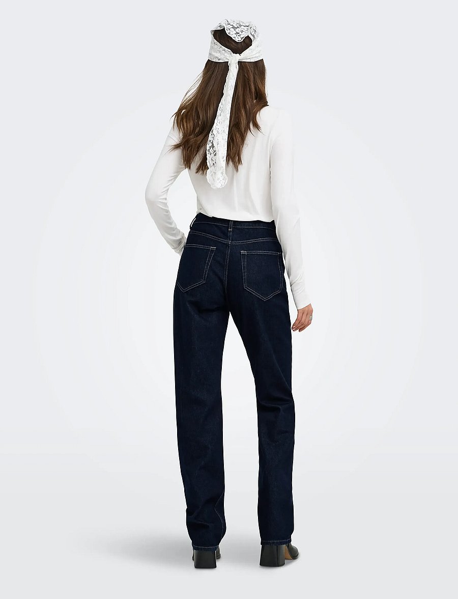 ONLY - ONLBAMBOO L/S O-NECK TOP JRS - cloud dancer - 3