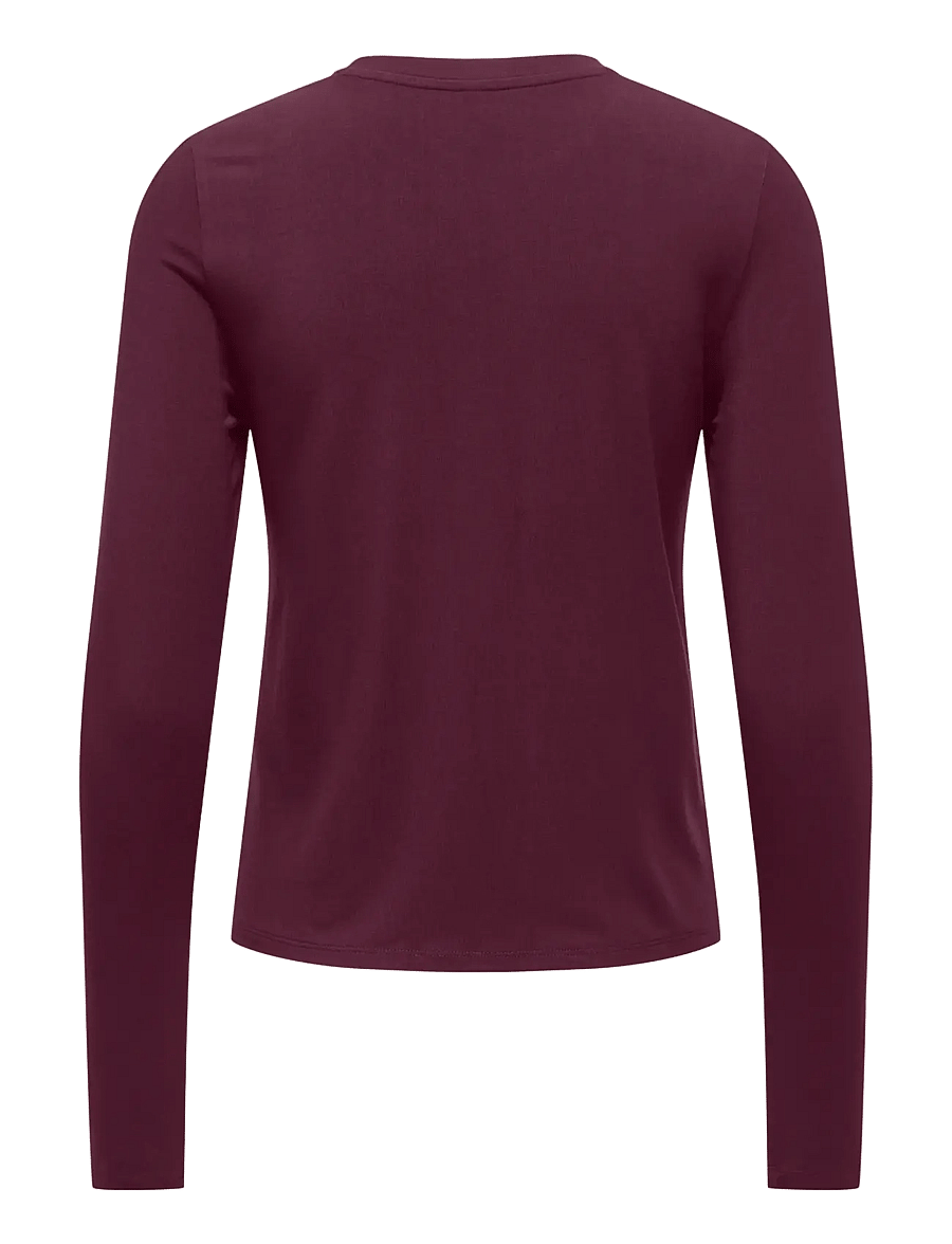 ONLY - ONLBAMBOO L/S O-NECK TOP JRS - langärmlige tops - fig - 2