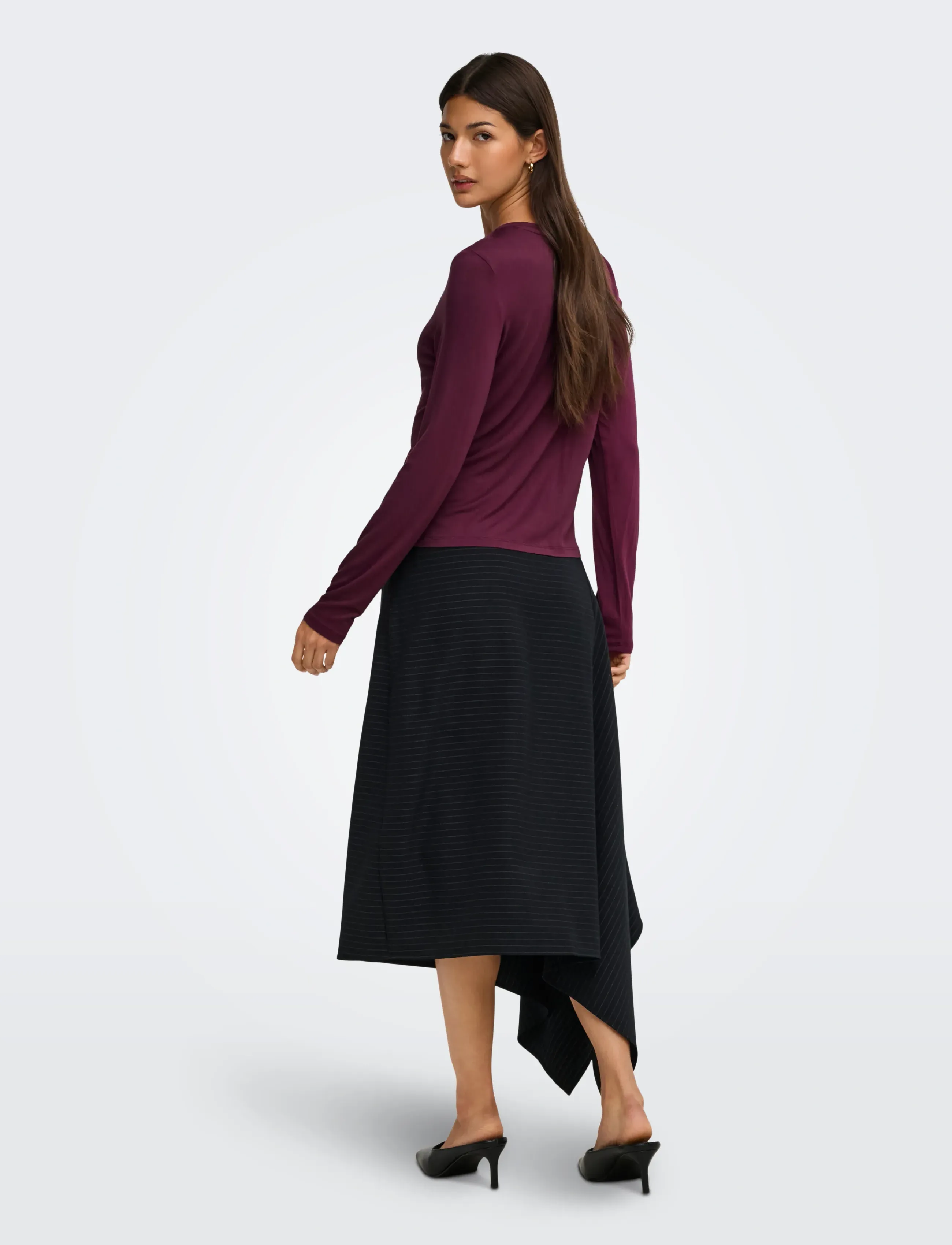 ONLY - ONLBAMBOO L/S O-NECK TOP JRS - langärmlige tops - fig - 3