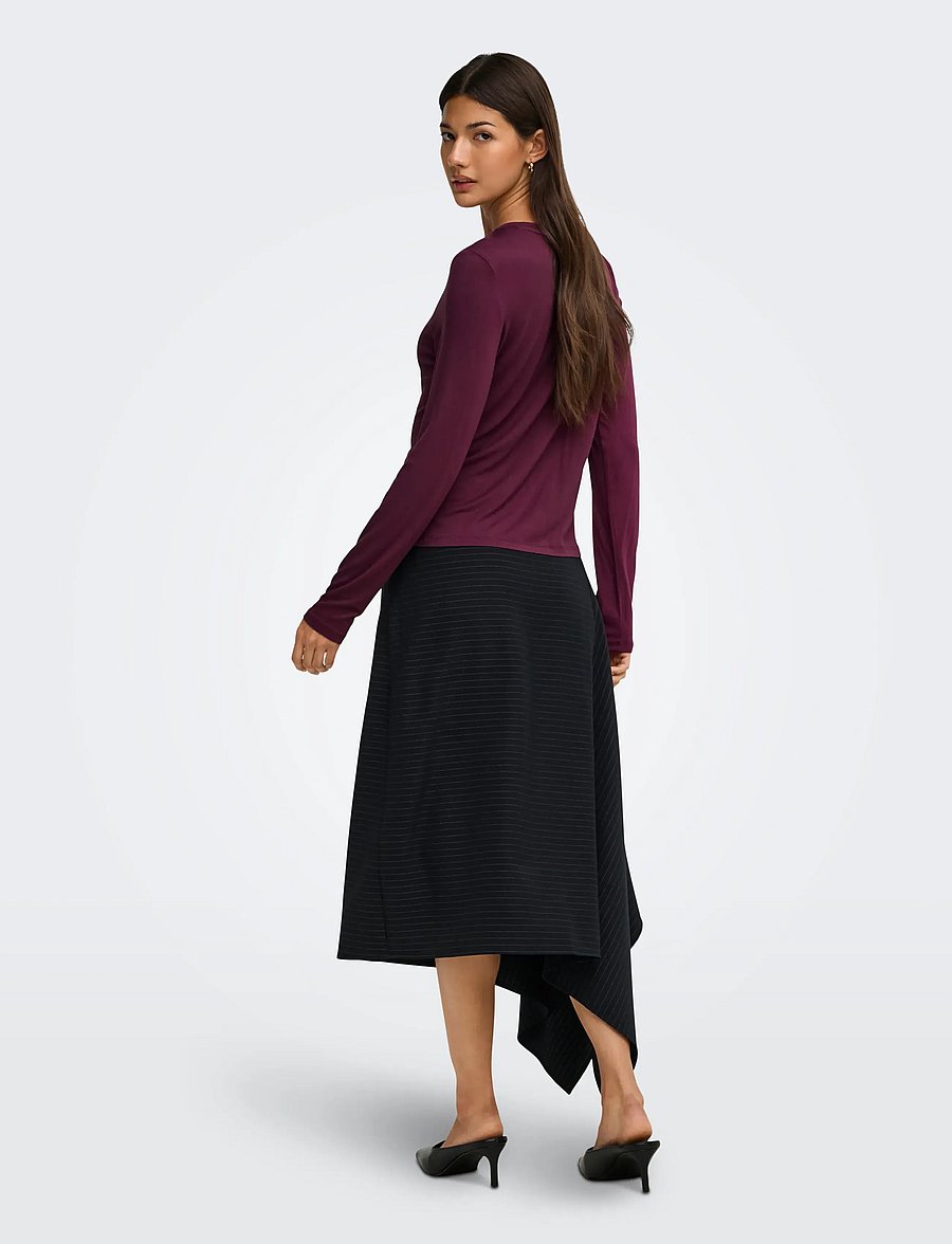 ONLY - ONLBAMBOO L/S O-NECK TOP JRS - langärmlige tops - fig - 3