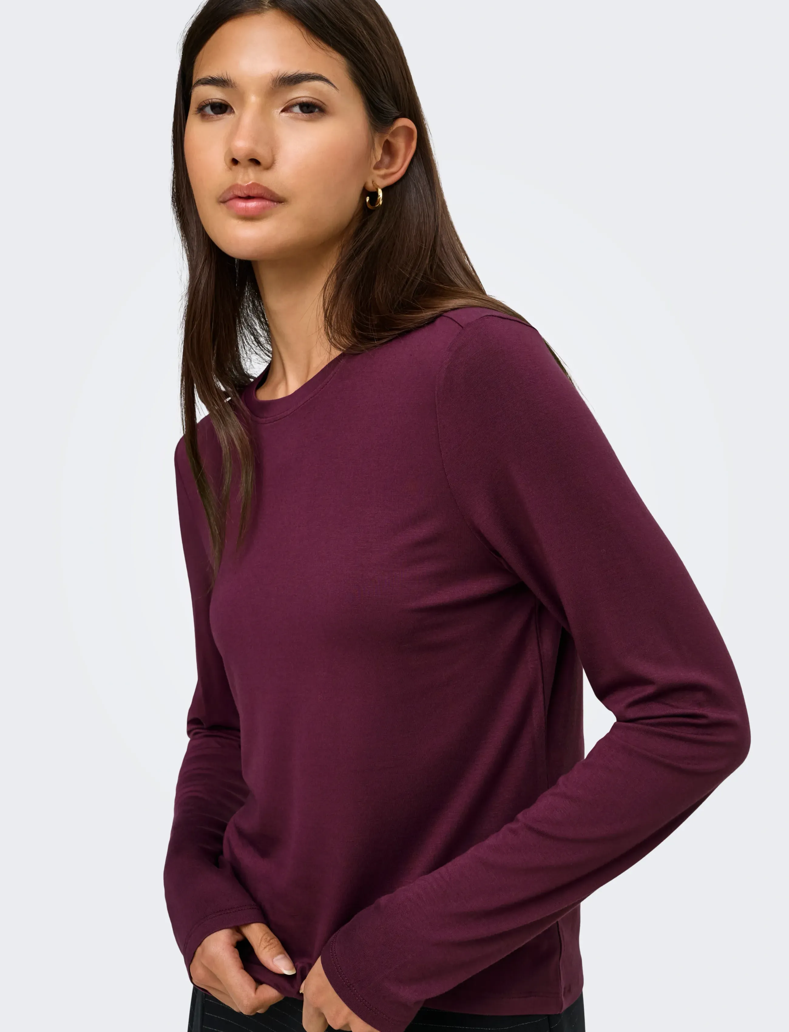 ONLY Onlbamboo L/S O-Neck Top Jrs långärmade t-shirt dam – bild 6