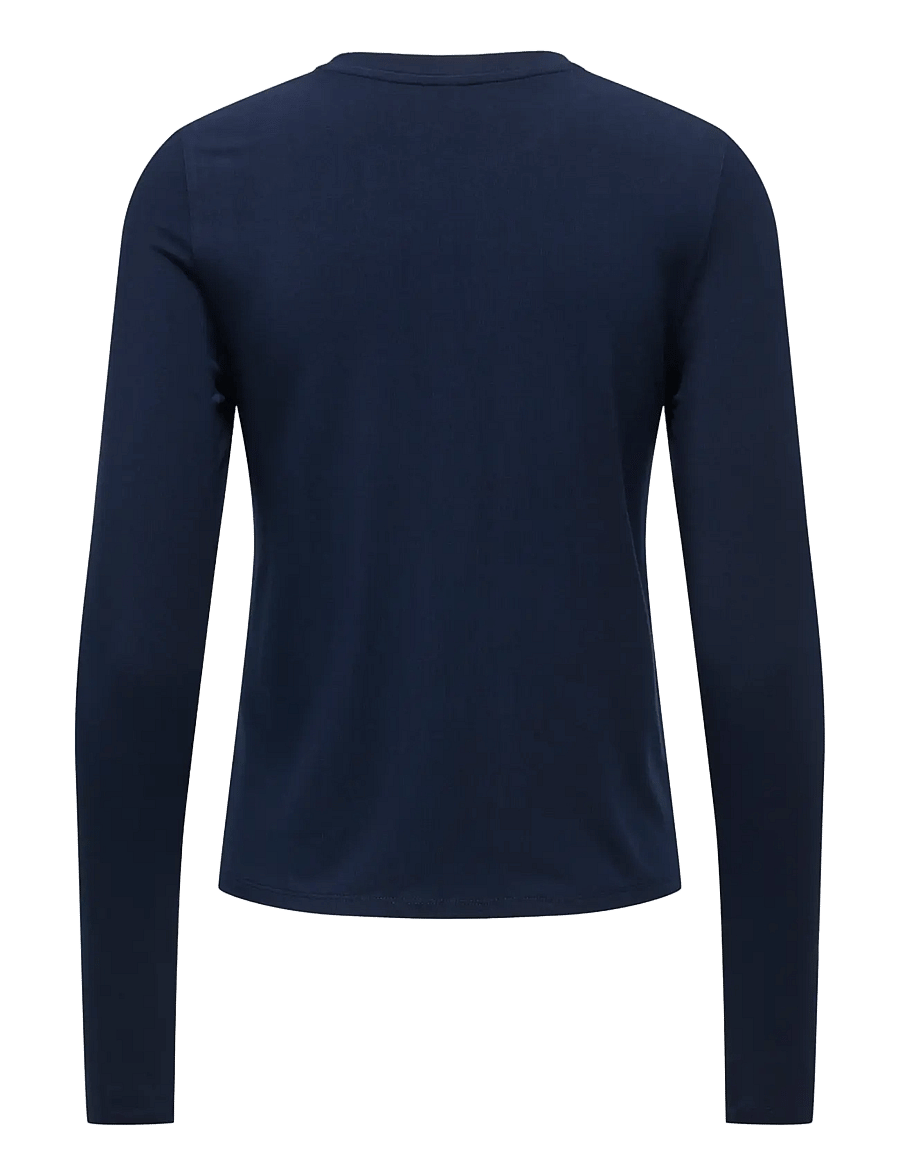 ONLY - ONLBAMBOO L/S O-NECK TOP JRS - langærmede toppe - night sky - 2