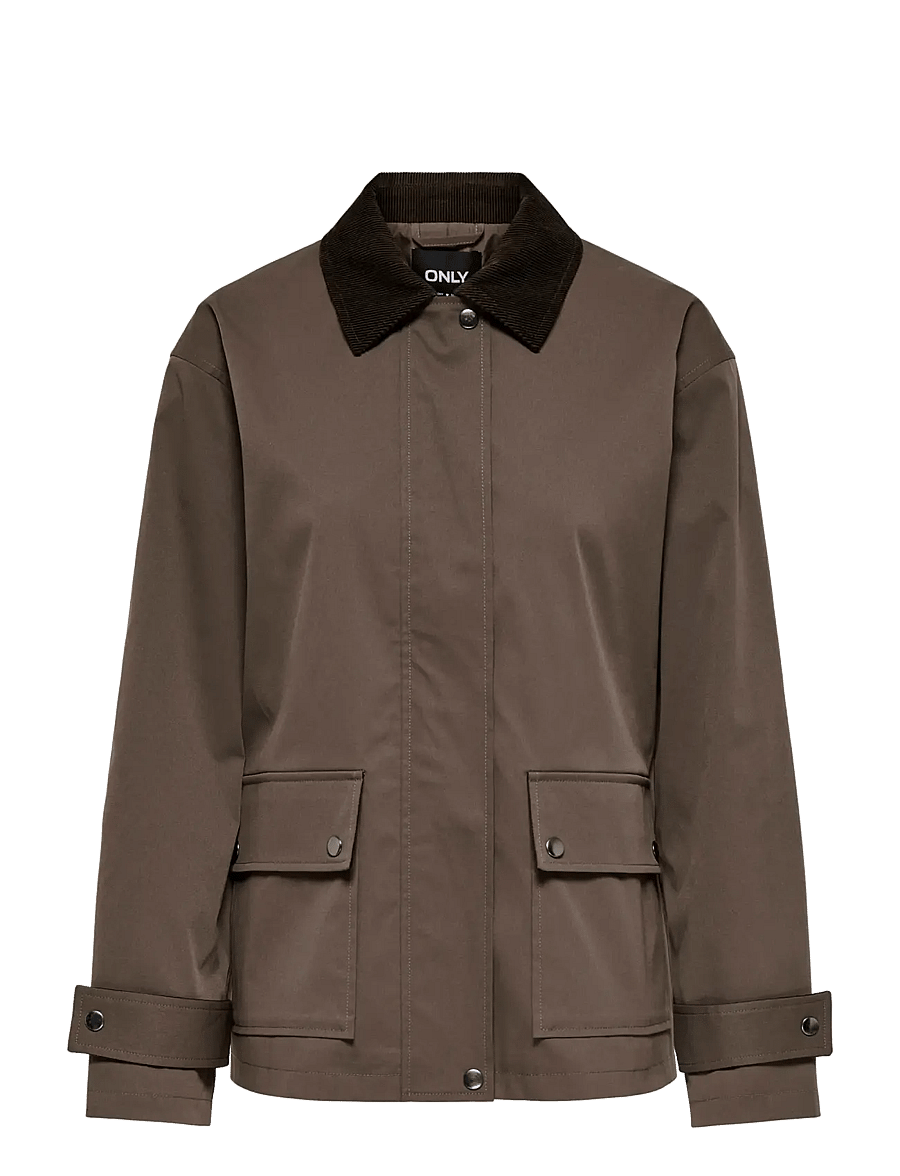ONLY - ONLEVELYN MIX JACKET OTW - vårjackor - chocolate martini - 1