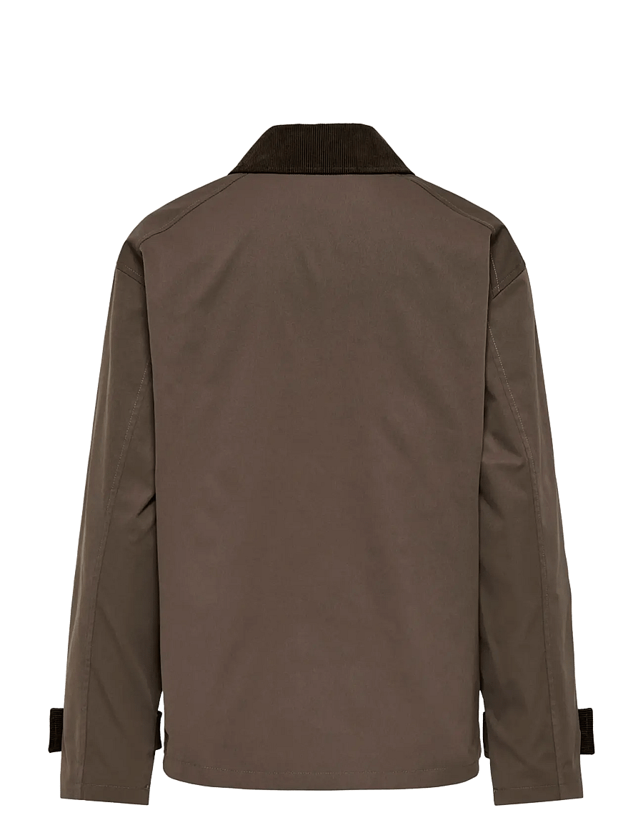 ONLY - ONLEVELYN MIX JACKET OTW - vårjackor - chocolate martini - 2