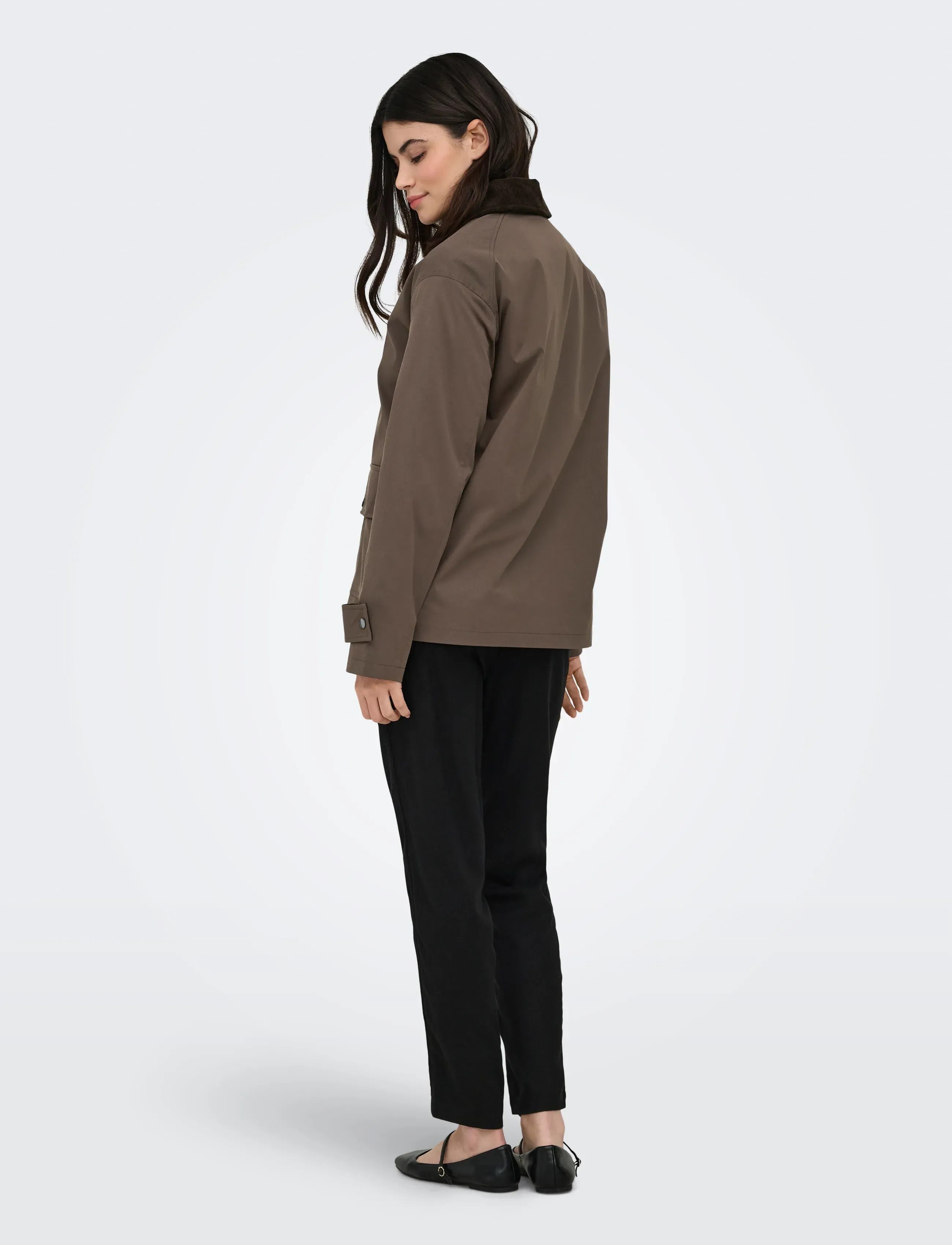 ONLY - ONLEVELYN MIX JACKET OTW - spring jackets - chocolate martini - 3