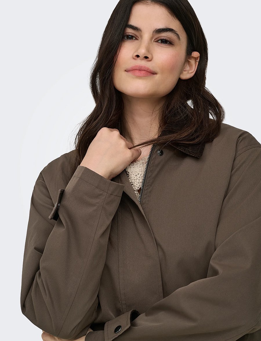 ONLY - ONLEVELYN MIX JACKET OTW - vårjackor - chocolate martini - 5
