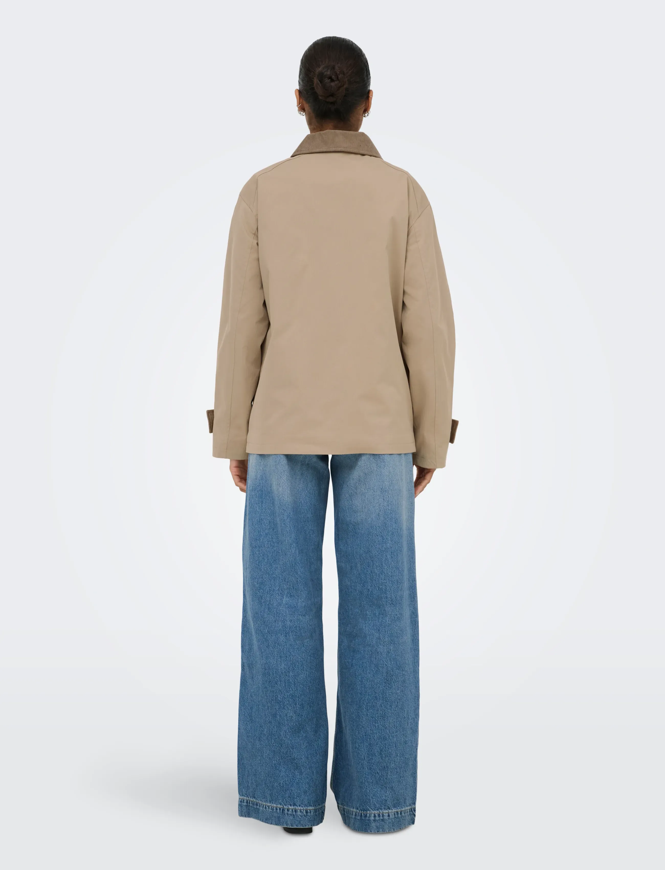 ONLY - ONLEVELYN MIX JACKET OTW - utility-takit - silver mink - 3