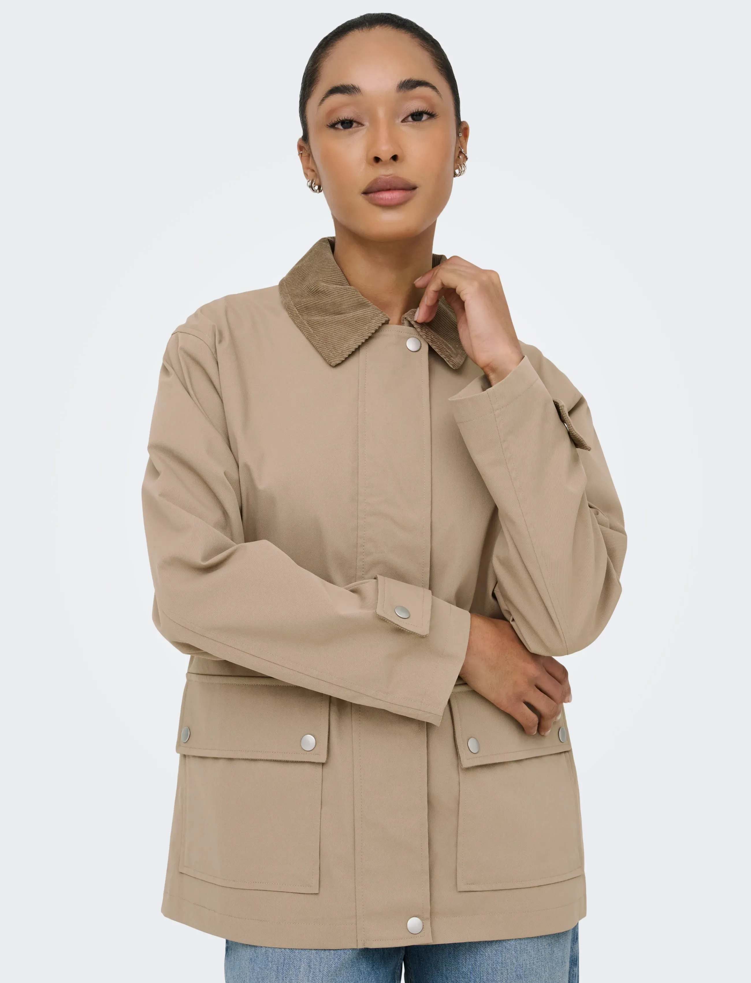ONLY Onlevelyn Mix Jacket Otw bomberjackor dam – bild 6