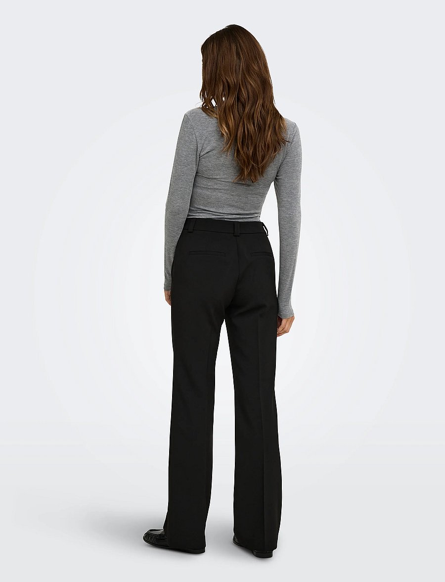 ONLY - ONLGLAMOUR L/S RUCHING TOP CC JRS - stickade tröjor - medium grey melange - 3