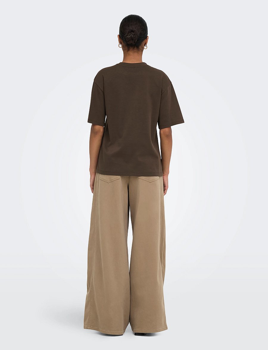 ONLY - ONLSUPERIOR SS ONECK LOOSETOP JRS NOOS - t-shirts - bracken - 3