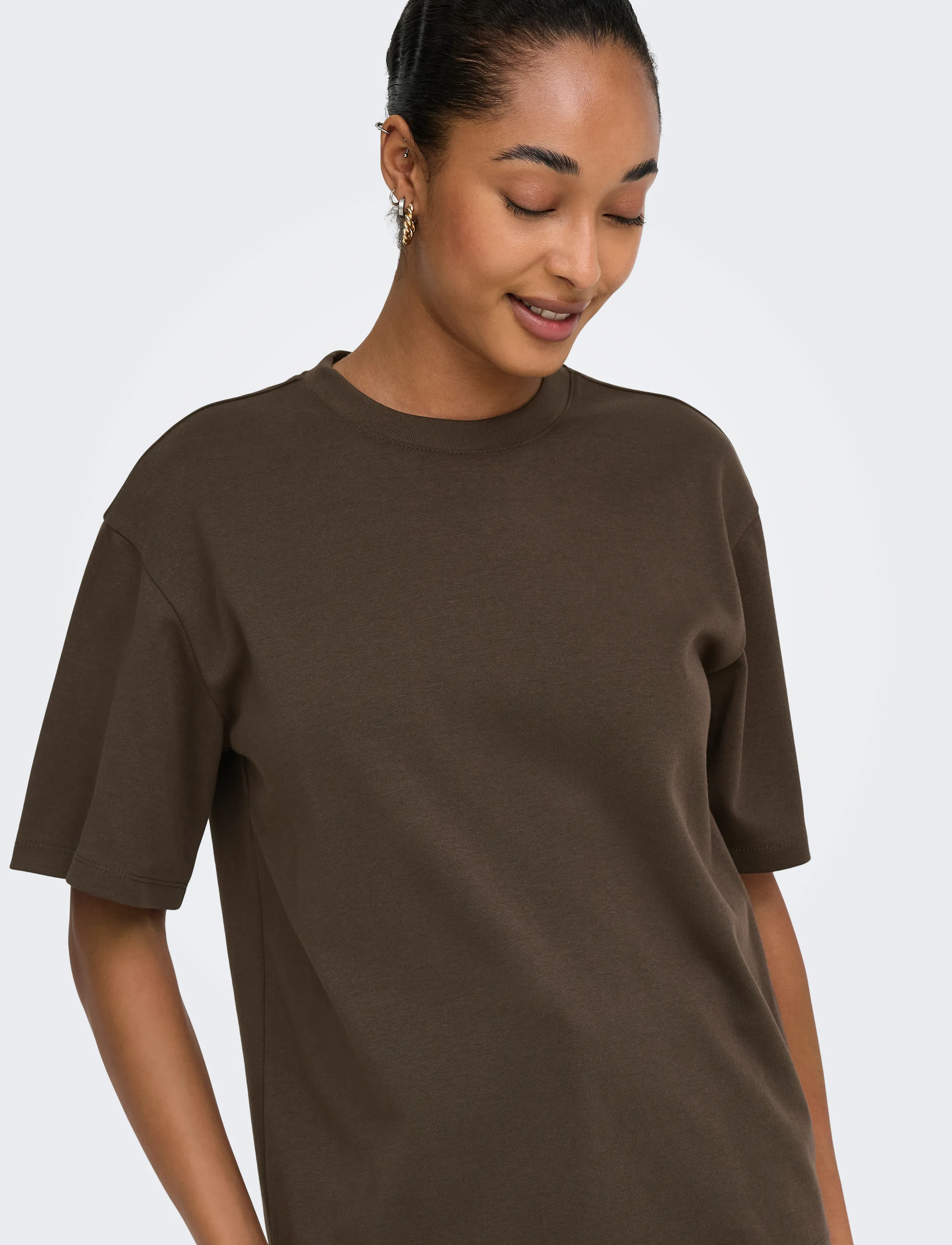 ONLY - ONLSUPERIOR SS ONECK LOOSETOP JRS NOOS - t-shirts - bracken - 5