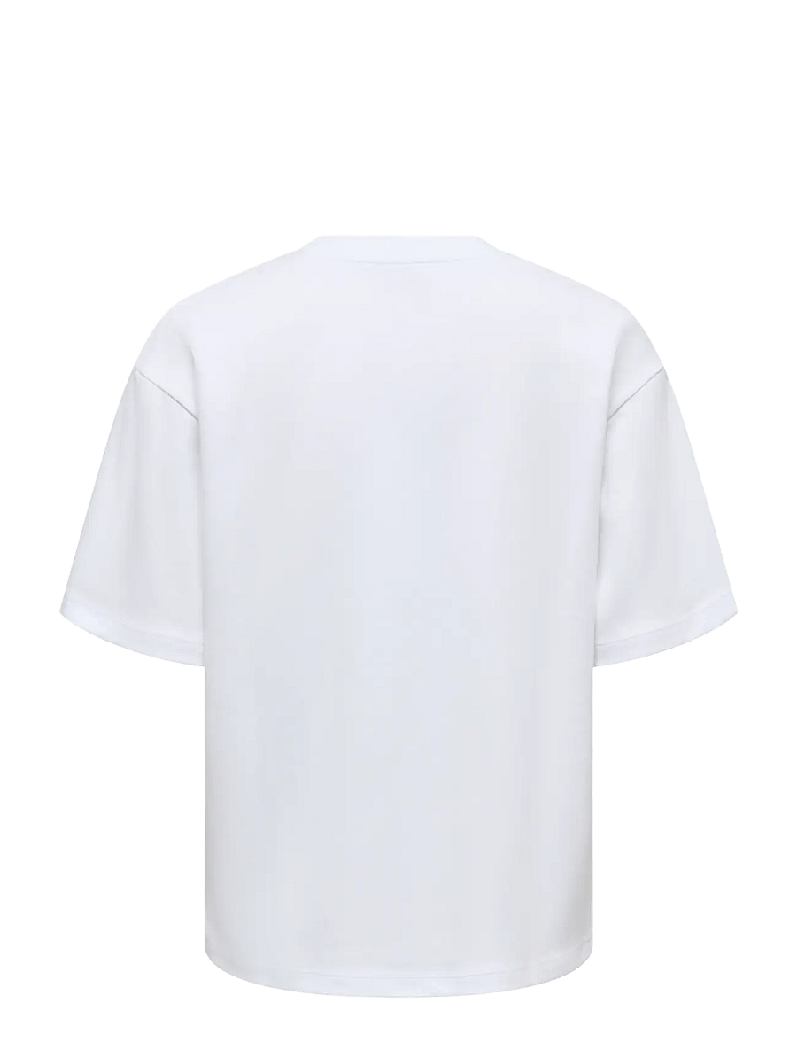 ONLY - ONLSUPERIOR SS ONECK LOOSETOP JRS NOOS - t-shirts - bright white - 2