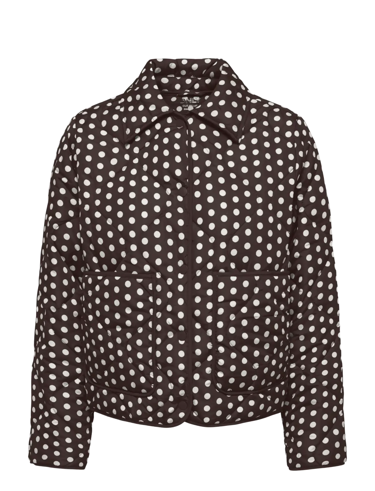 ONLY - ONLDOTTIE QUILT AOP JACKET CC OTW - frühlingsjacken - coffee bean - 1