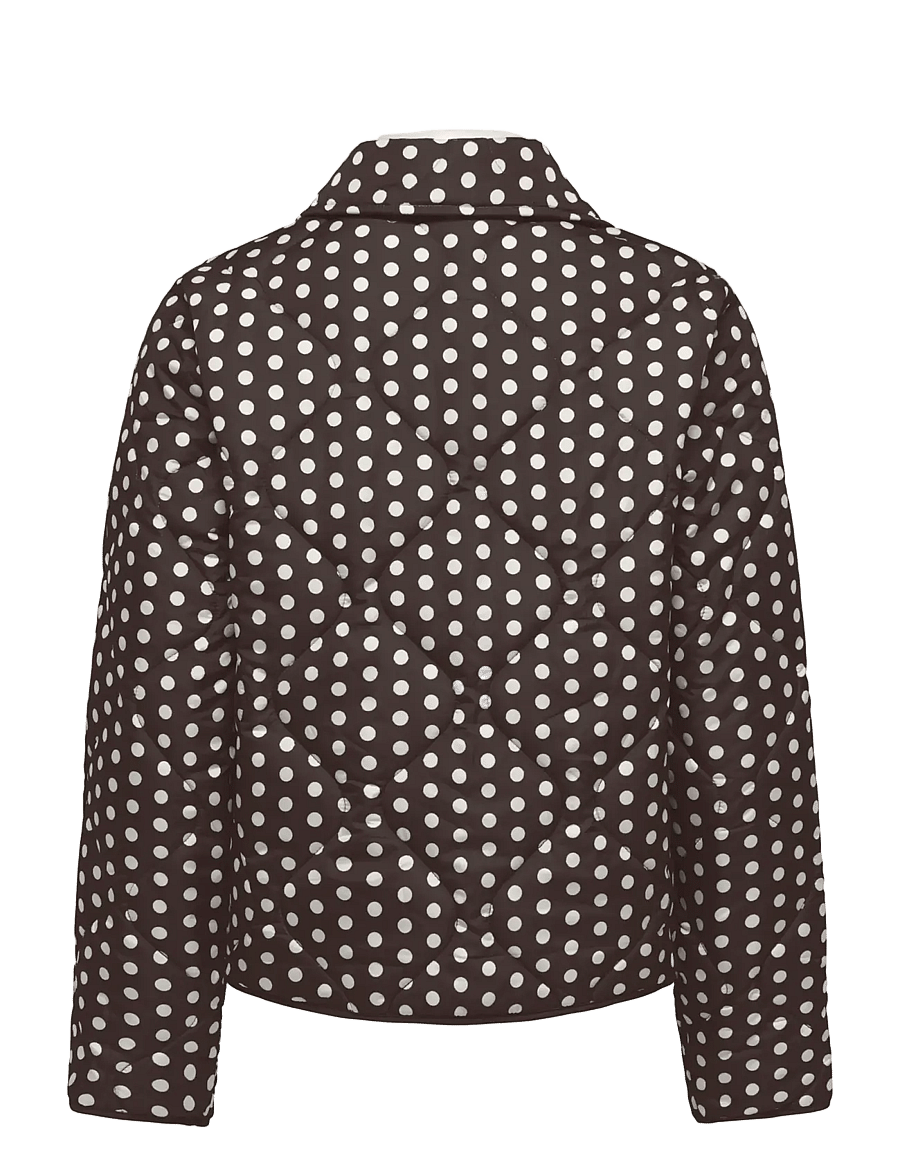 ONLY - ONLDOTTIE QUILT AOP JACKET CC OTW - frühlingsjacken - coffee bean - 2