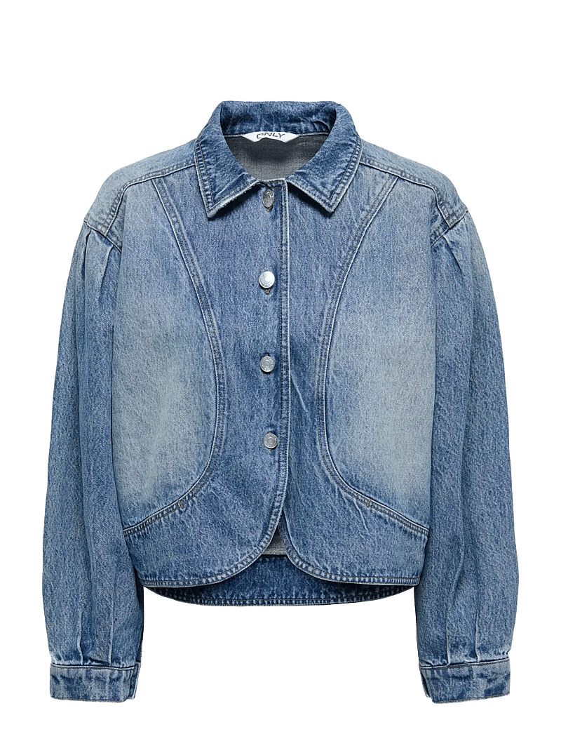ONLY - ONLAMBER LS DNM JACKET GUA - vårjackor - medium blue denim - 0