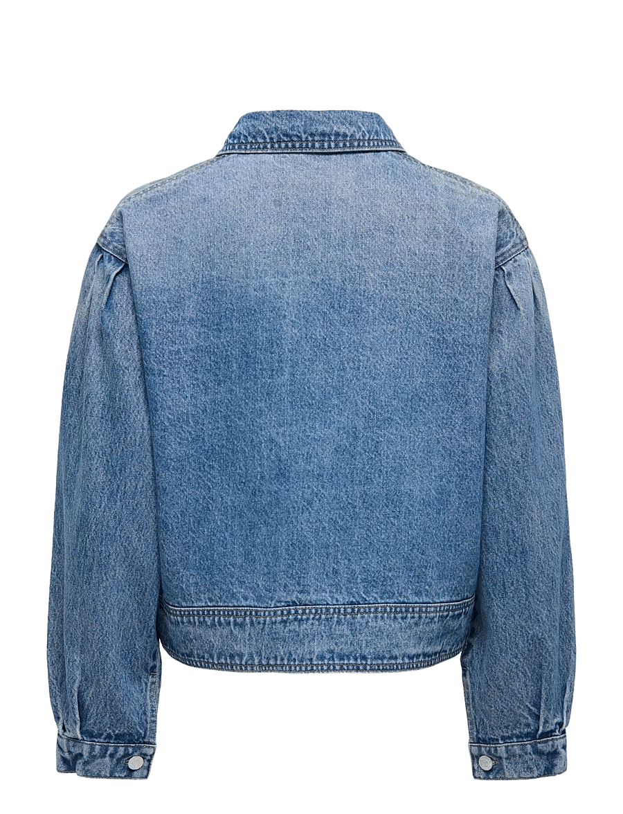 ONLY - ONLAMBER LS DNM JACKET GUA - vorjakkar - medium blue denim - 2
