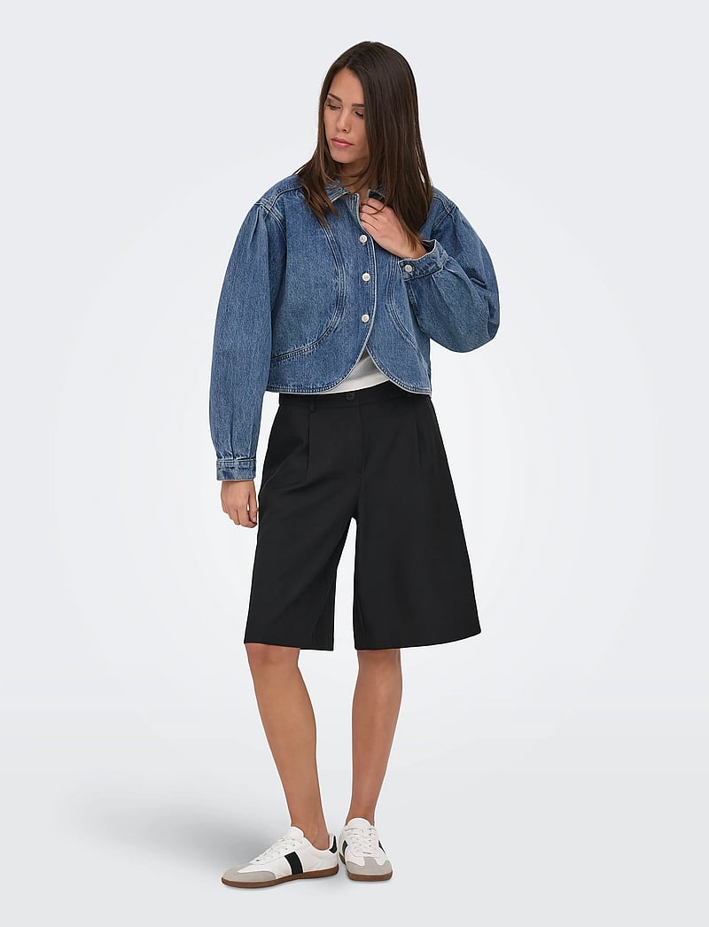 ONLY - ONLAMBER LS DNM JACKET GUA - vårjackor - medium blue denim - 4
