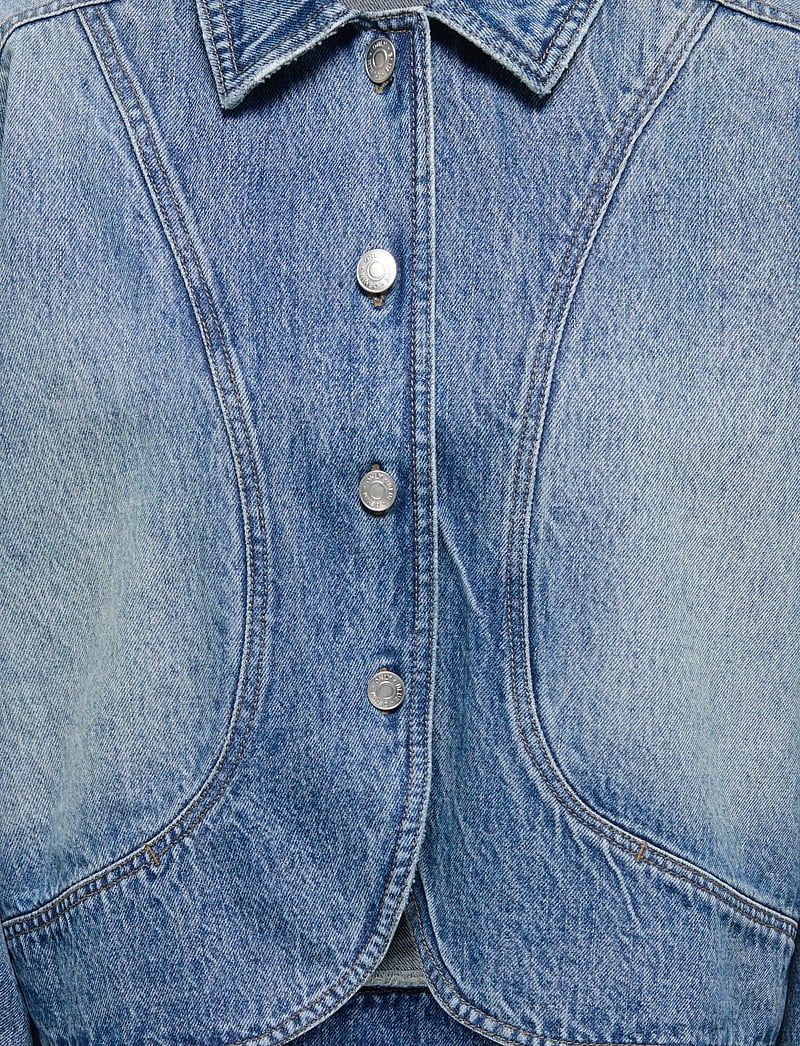 ONLY - ONLAMBER LS DNM JACKET GUA - vårjackor - medium blue denim - 2