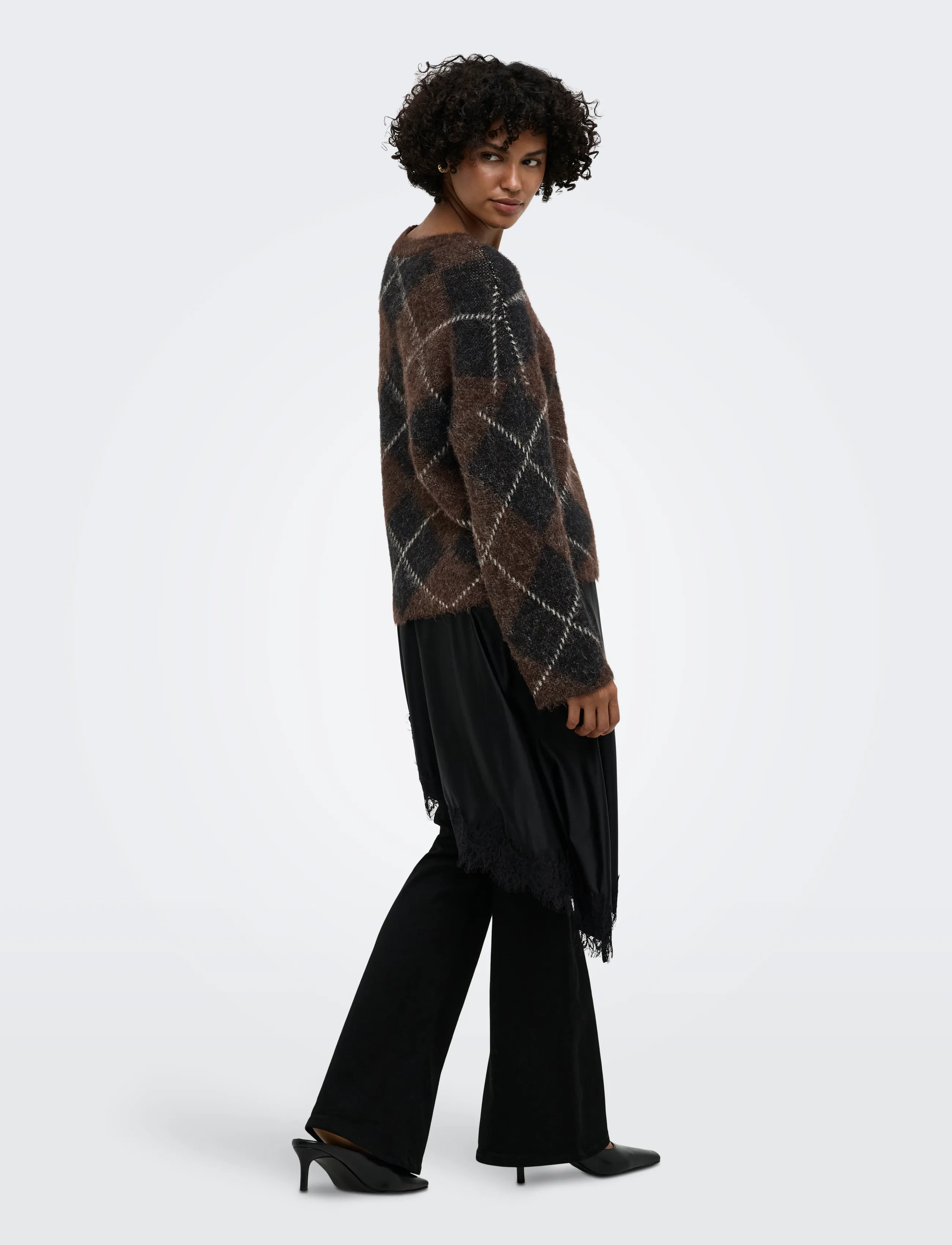 Onlnoeme Ls Pattern O-Neck Knt 2