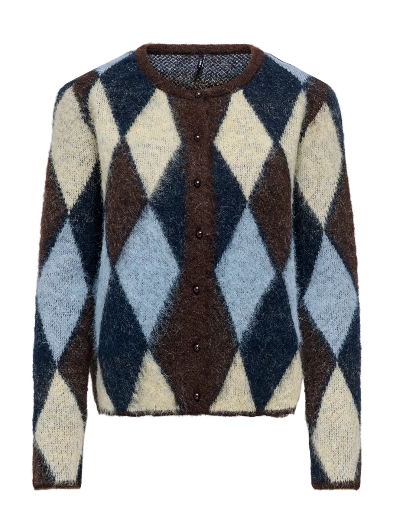 ONLY ONLNOEME LS O-NECK CARDIGAN KNT - Koftor - COFFEE BEAN / brown