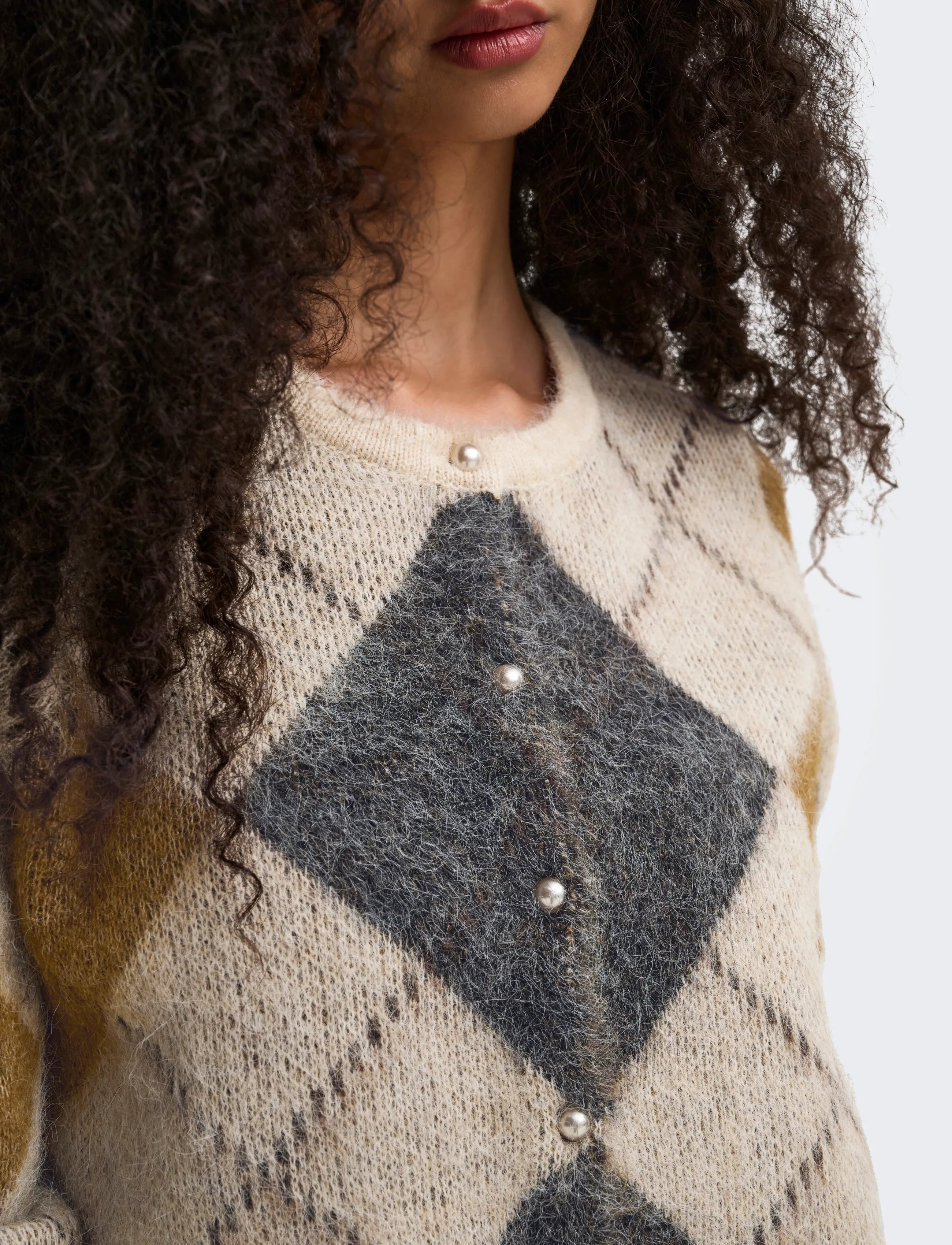 ONLY ONLNOEME LS O-NECK CARDIGAN KNT - Sünnipäev - OATMEAL / cream