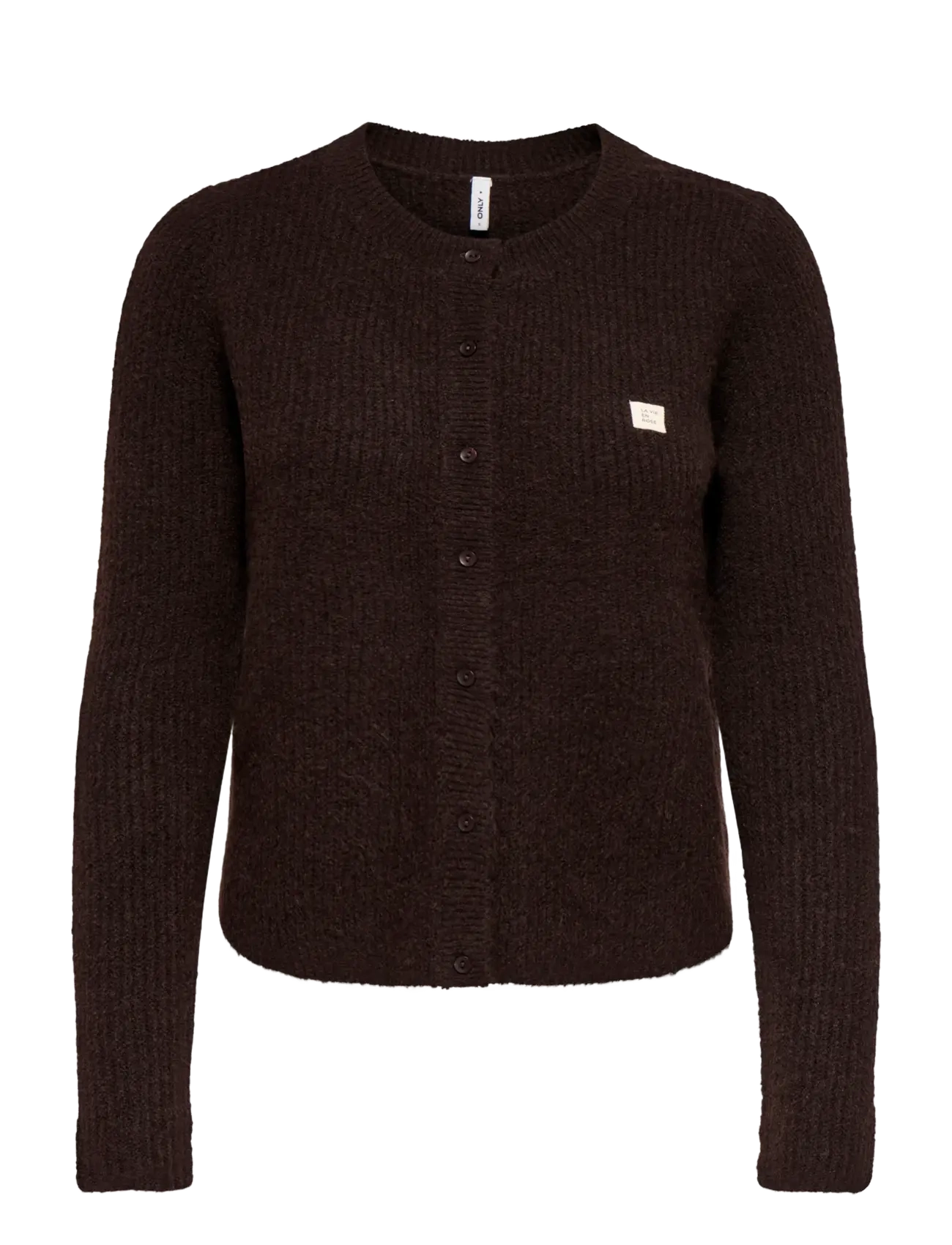 Onlvigga Ls O-Neck Badge Cardigan Knt