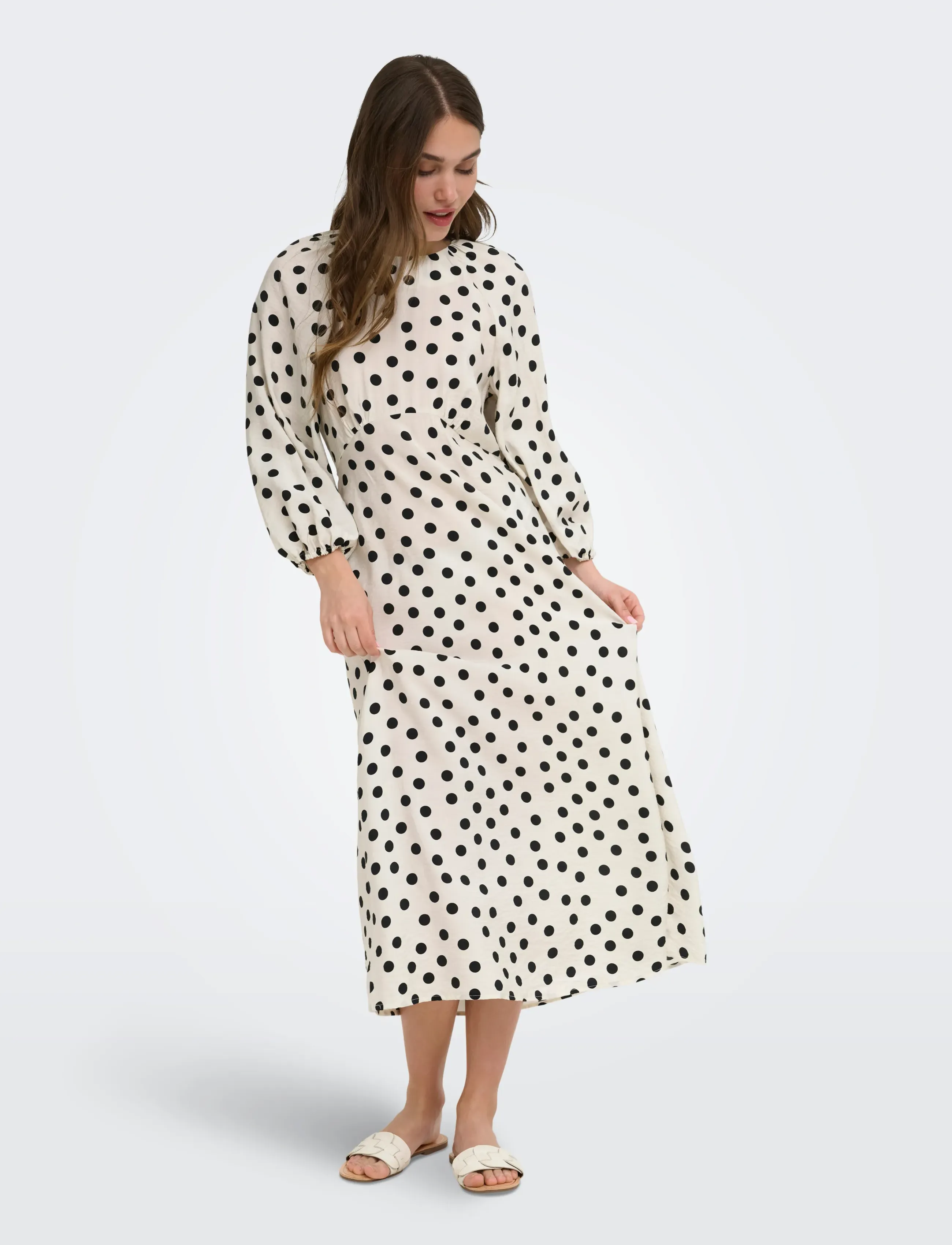 Onlmaizee 3/4 Belt Maxi Dress Wvn Ex 3