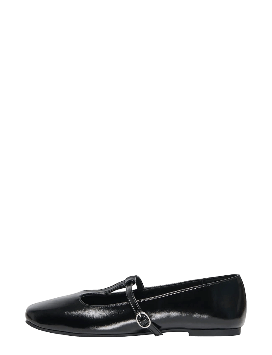 ONLY - ONLAKIRA-8 PU T-STRAP BALLERINA - black - 0