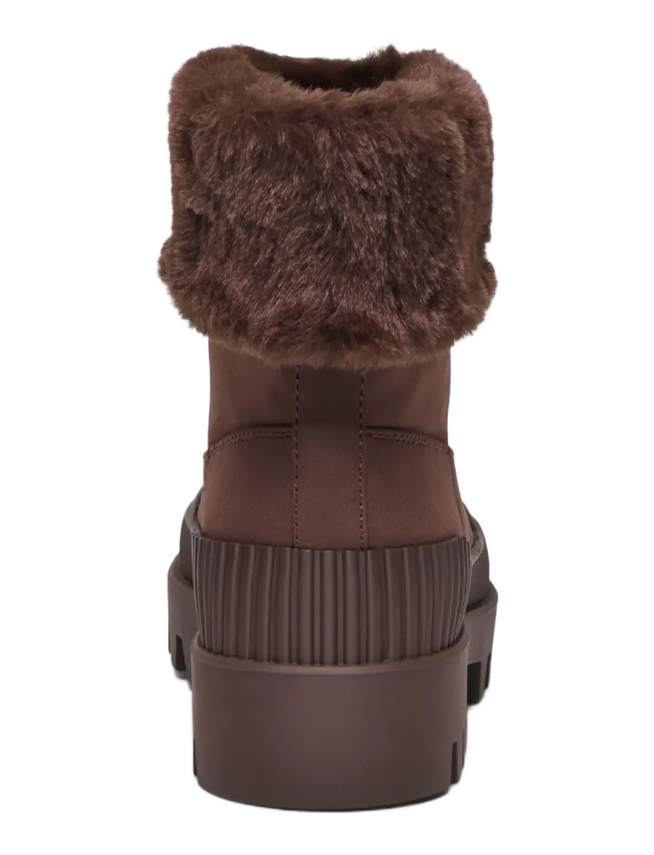 ONLY - ONLBUZZ-6 WARM FOLD UP BOOT - flat ankle boots - brown stone - 1